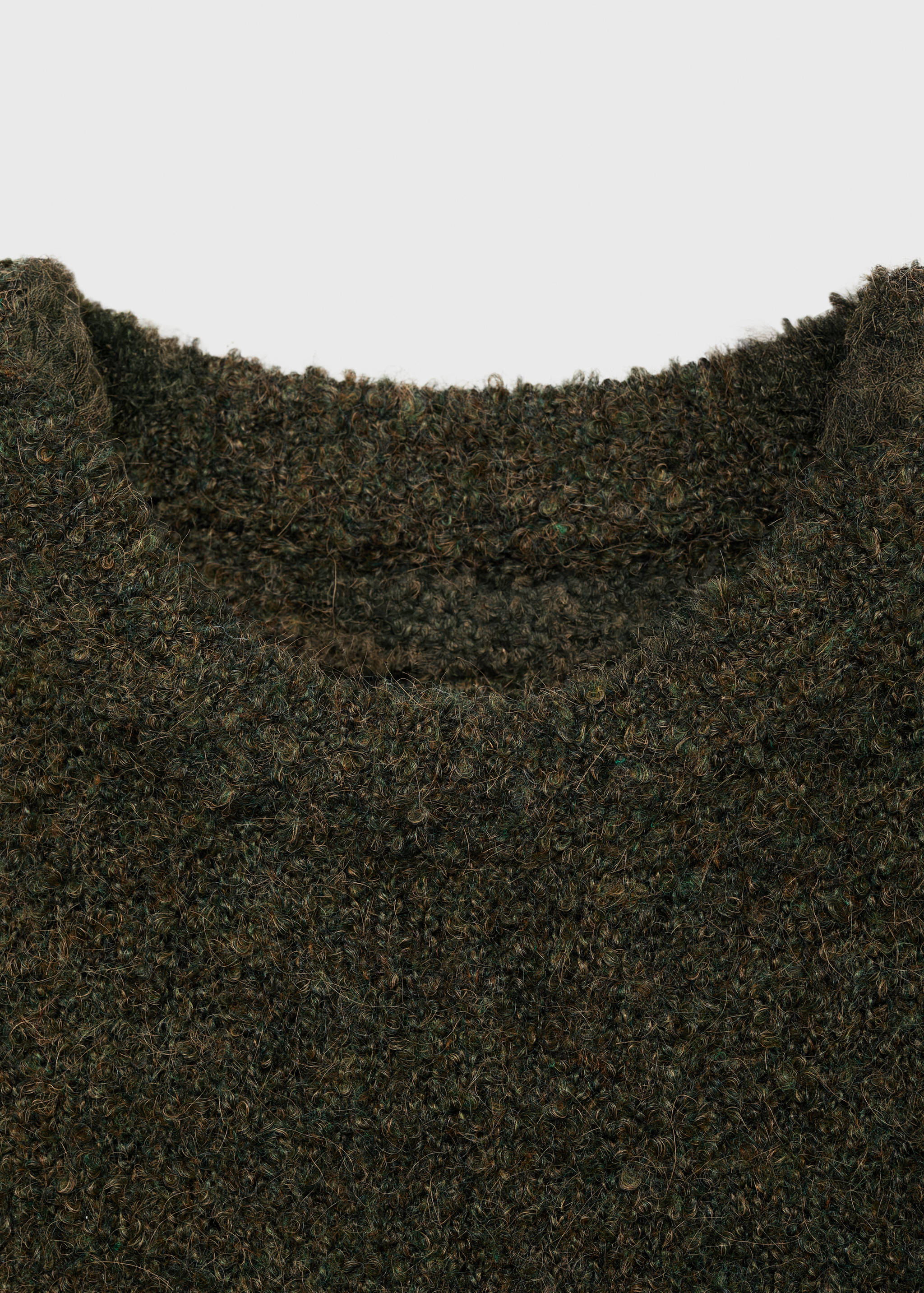 Джемпер букле с круглой горловиной - Деталь изделия 8