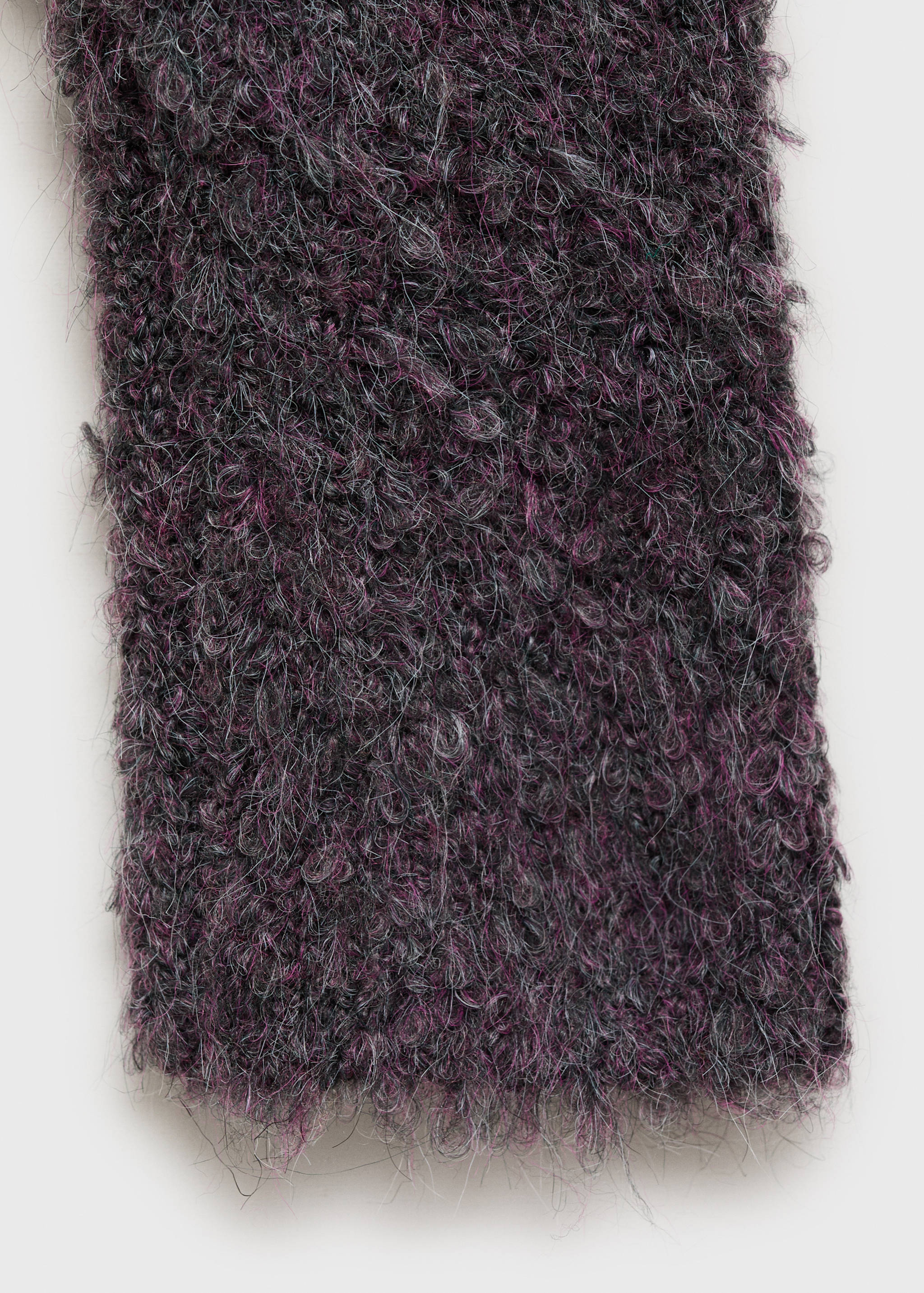 Round-neck bouclé sweater - Details of the article 0