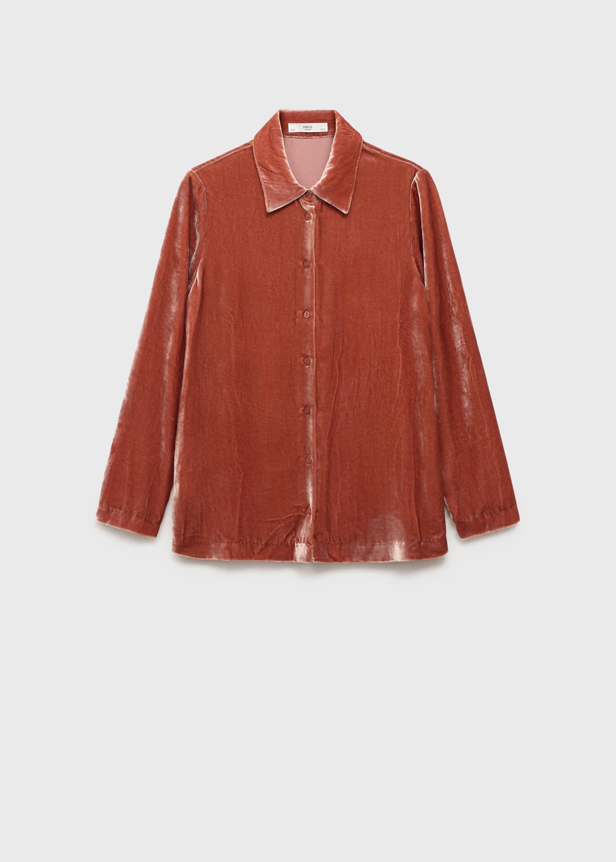 Camisa de veludo sedoso - Artigo sem modelo