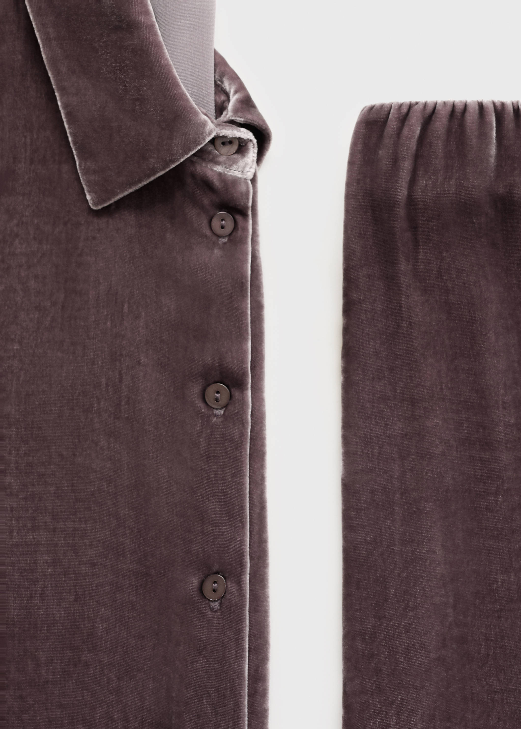 Silk velvet shirt - Details of the article 0