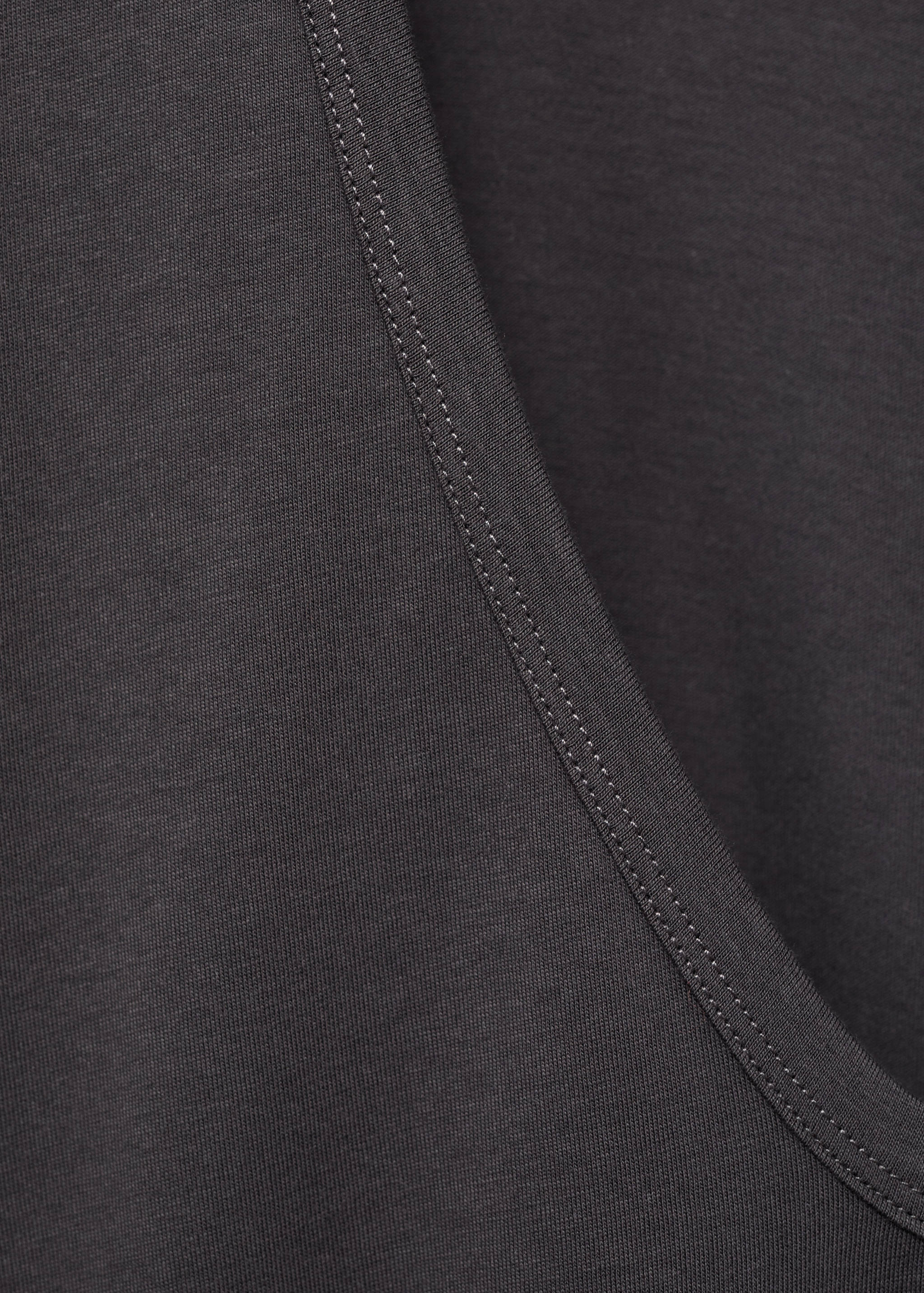 เสื้อยืดชุดนอนผ้าคอตตอนดีเทลแขน - รายละเอียดของสินค้า 0