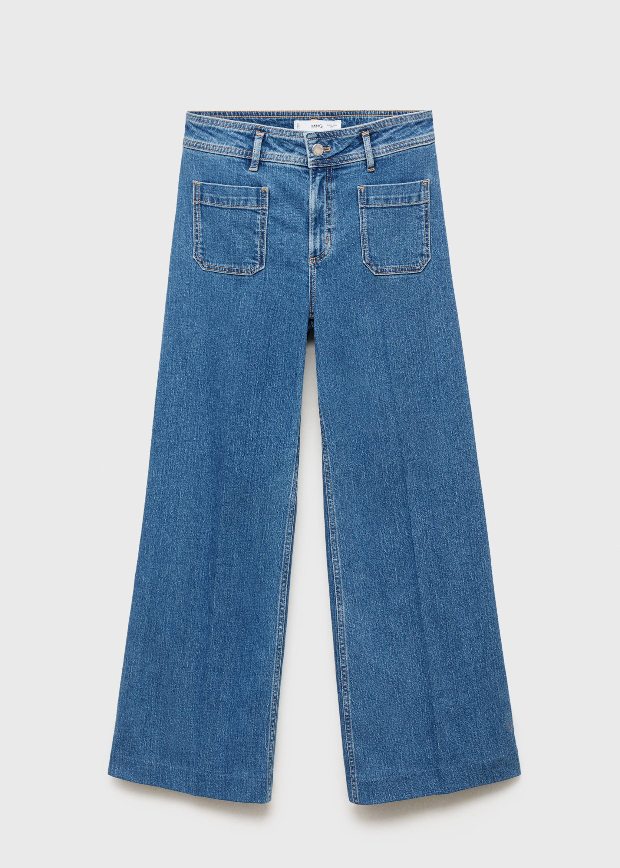 Wide leg jeans with pockets - Article without model