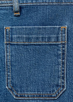 Wide leg jeans with pockets — Medium Blue 10