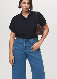 Wide leg jeans with pockets — Medium Blue 7