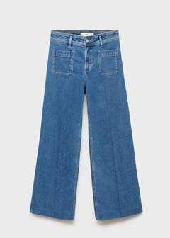 Wide leg jeans with pockets — Medium Blue 8