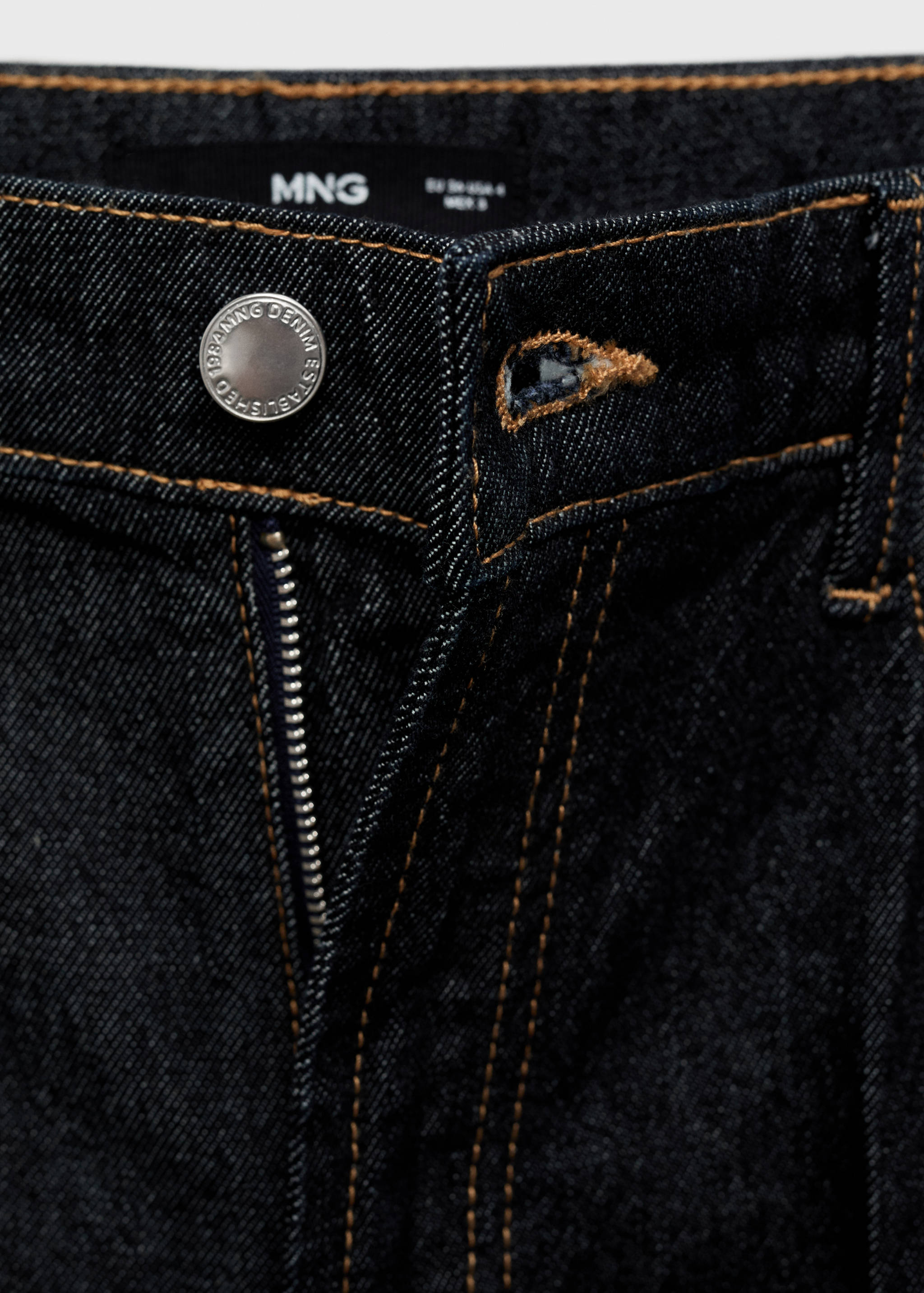 Calças de ganga wide leg com cintura alta - Pormenor do artigo 8