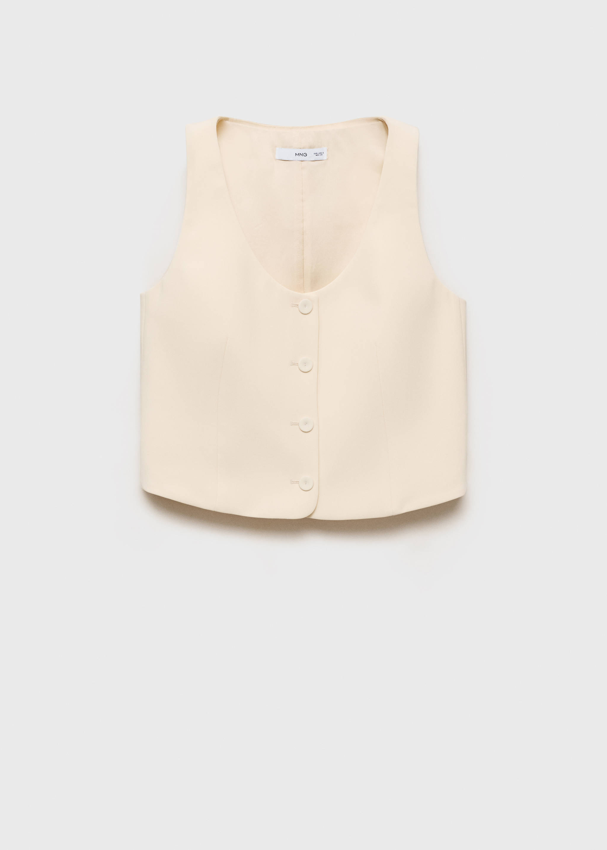 Colete de fato com botões - Artigo sem modelo