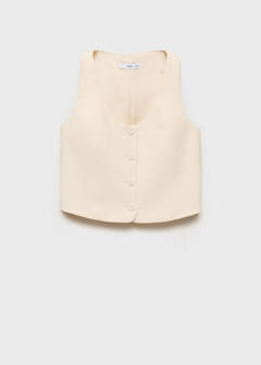 Suit waistcoat with buttons — Vanilla 7
