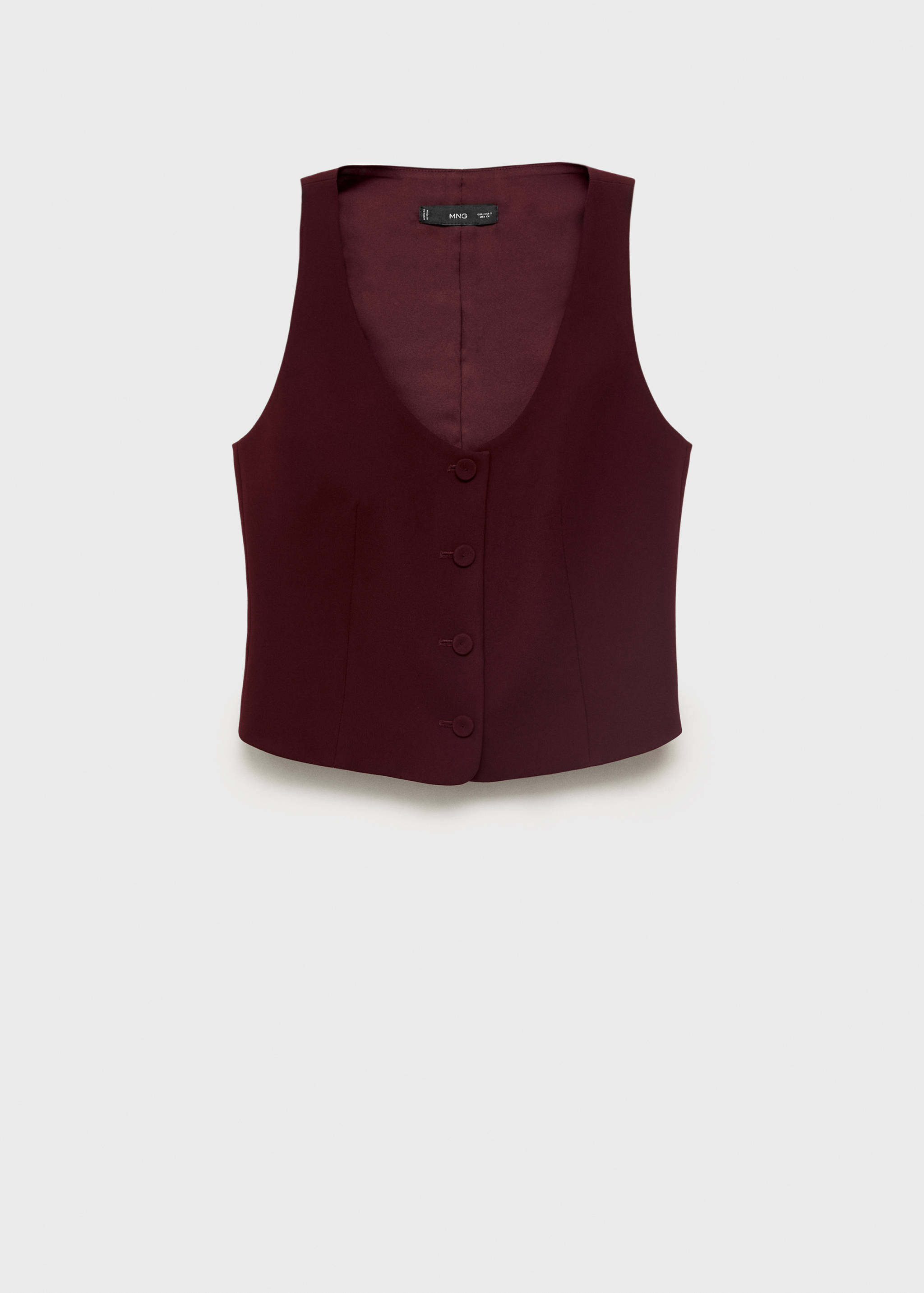 Colete de fato com botões - Artigo sem modelo