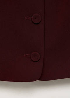 Suit waistcoat with buttons — Maroon 12