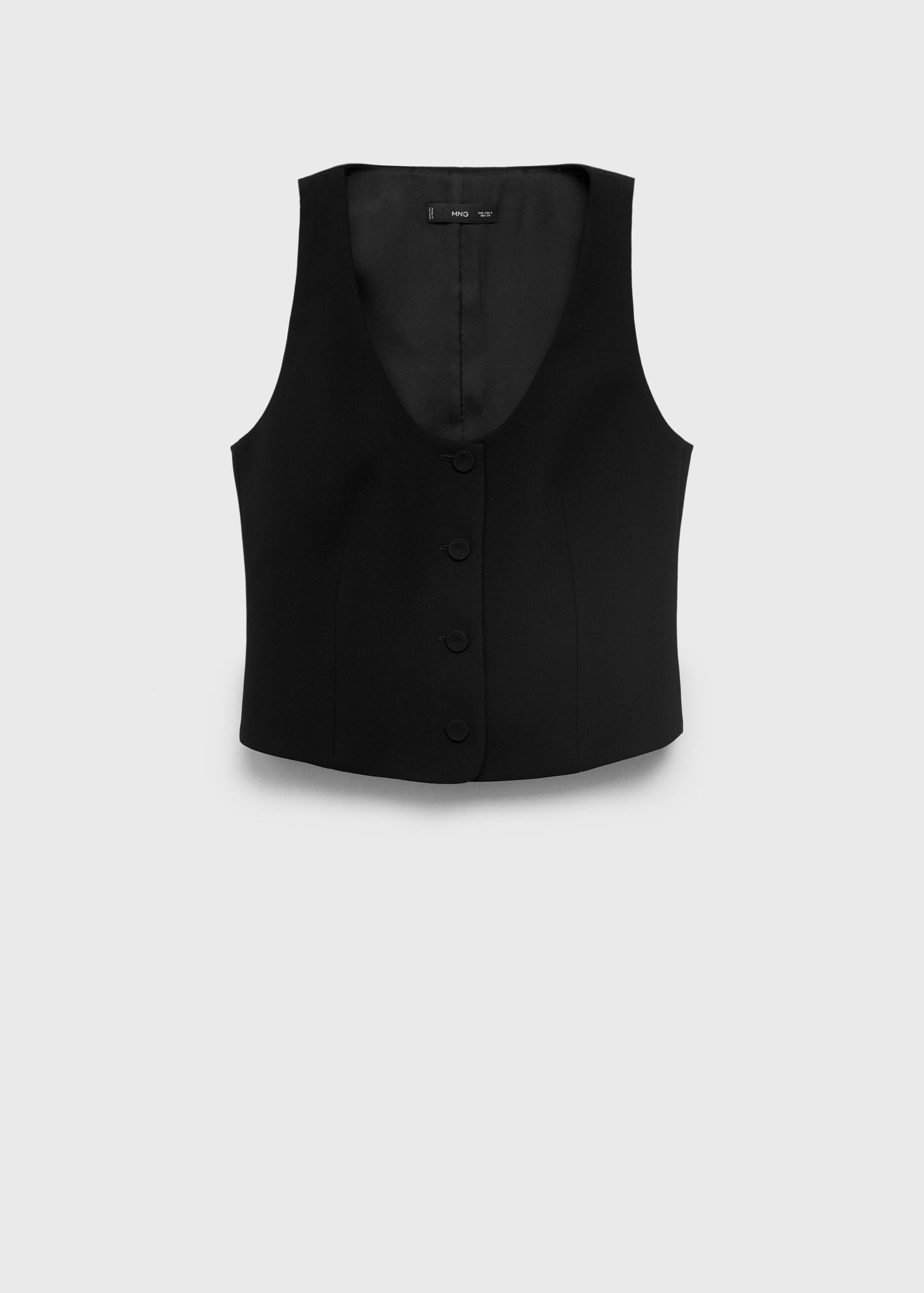 Suit vest with buttons - Article without model