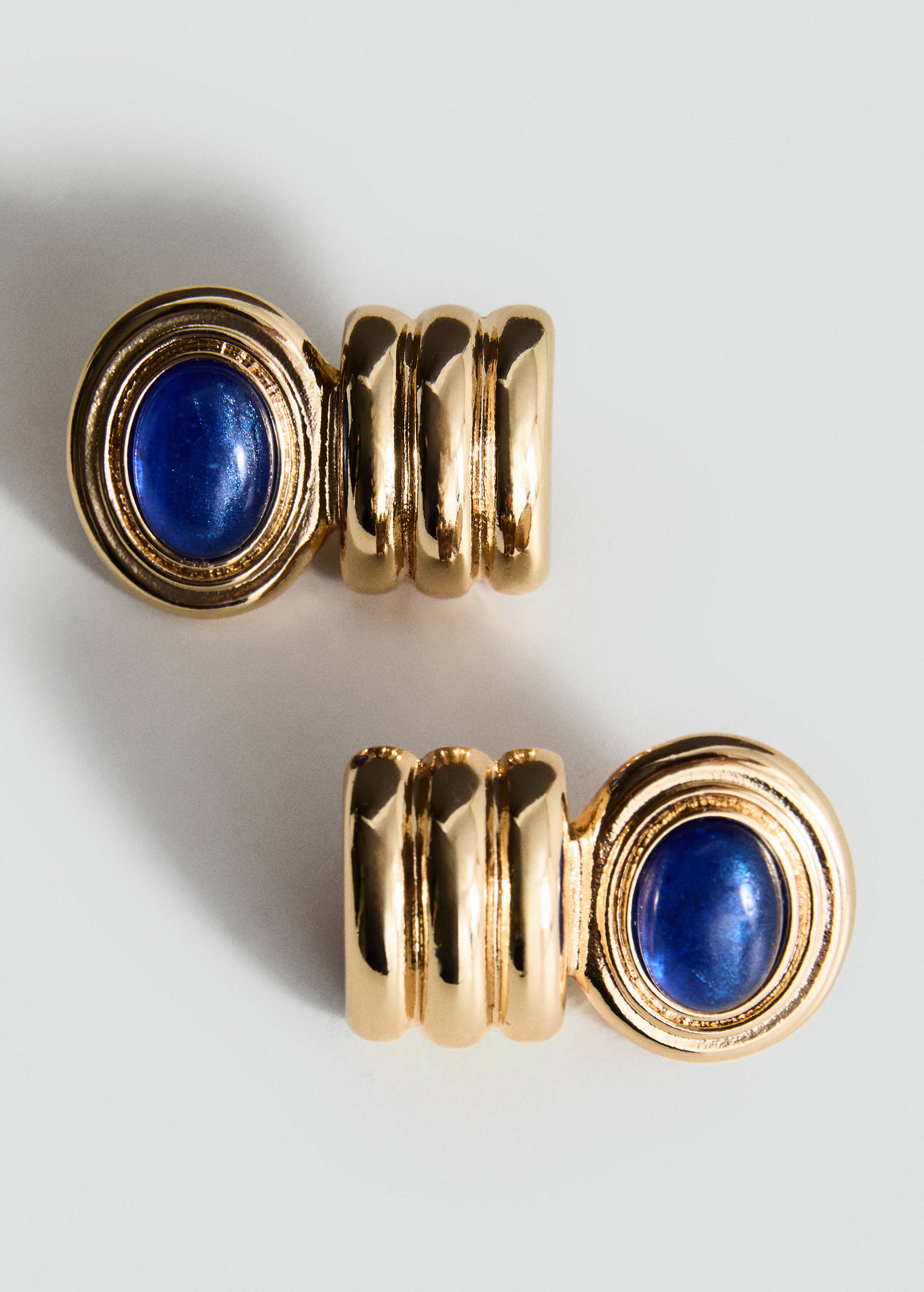 Combined-relief earrings - Medium plane