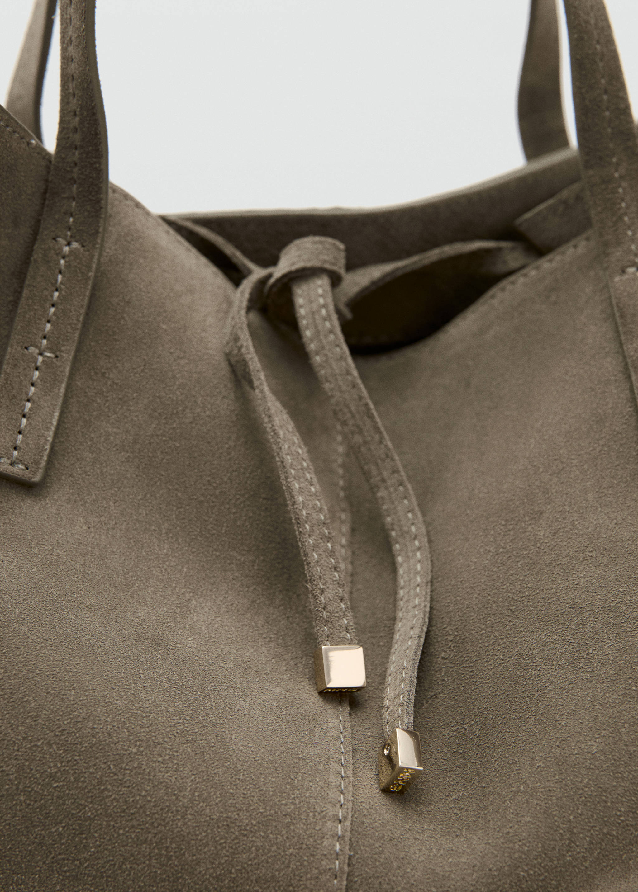 Suede shopper bag - Details of the article 1
