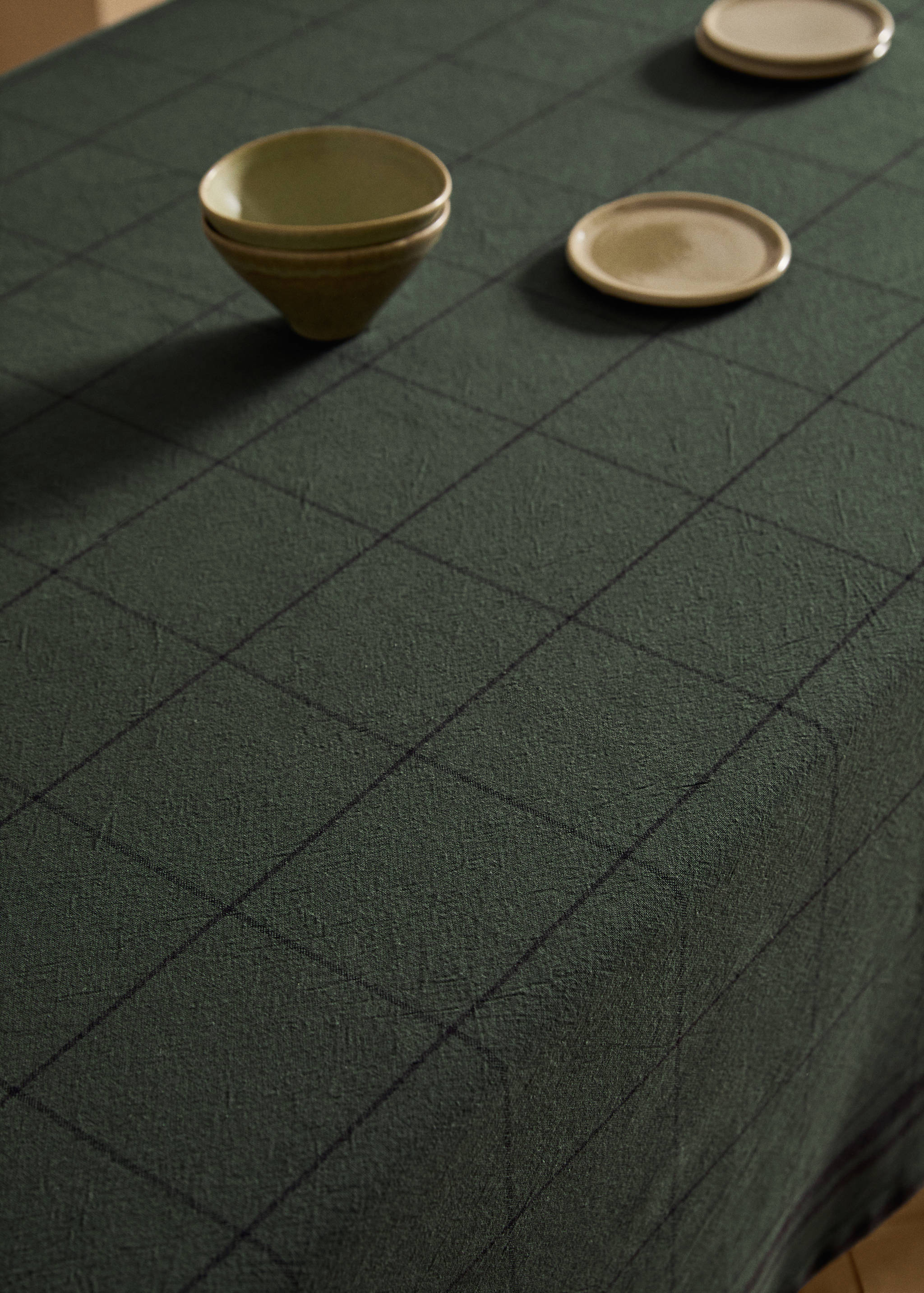 Obrus bawełniany overdyed w kratkę dla 6 do 8 osób - Szczegóły artykułu 7