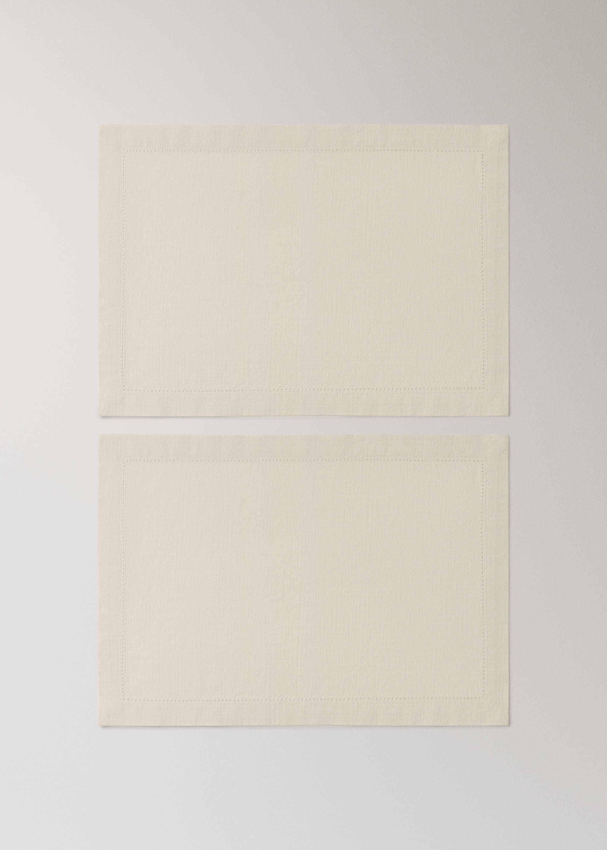 Baumwoll-Tischset mit Hohlsaumstich - Artikel ohne Model