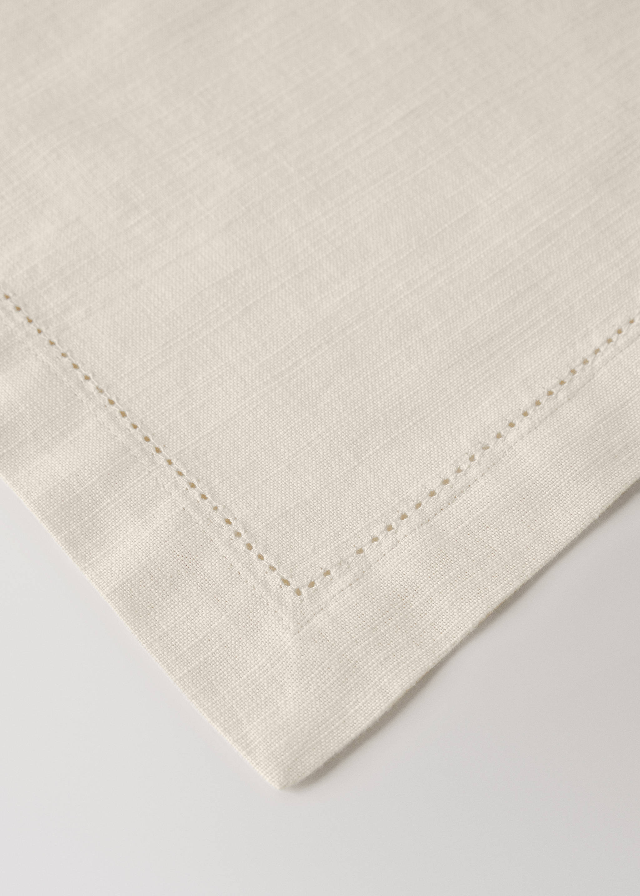 Baumwoll-Tischset mit Hohlsaumstich - Detail des Artikels 1