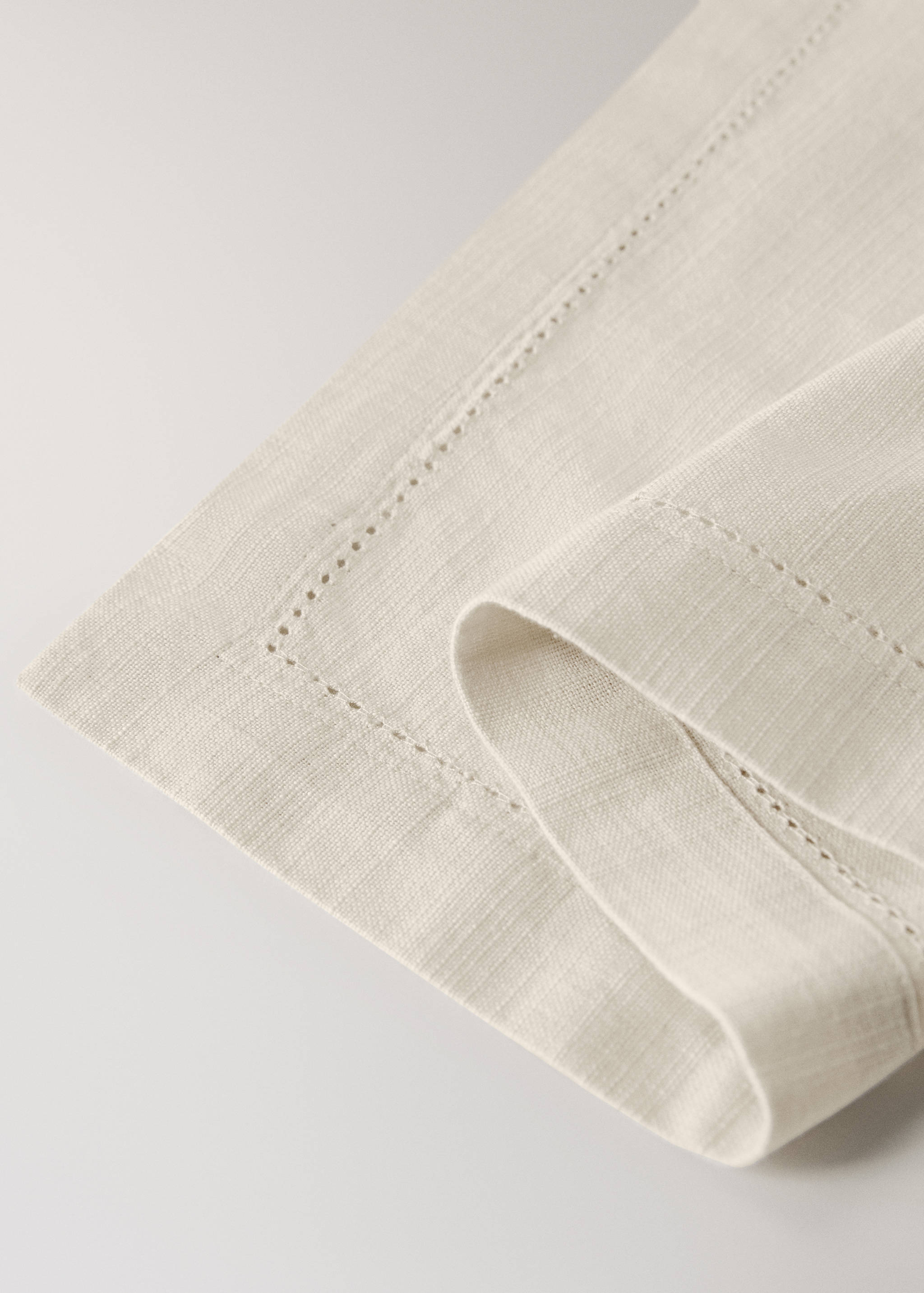 Baumwoll-Tischset mit Hohlsaumstich - Detail des Artikels 2