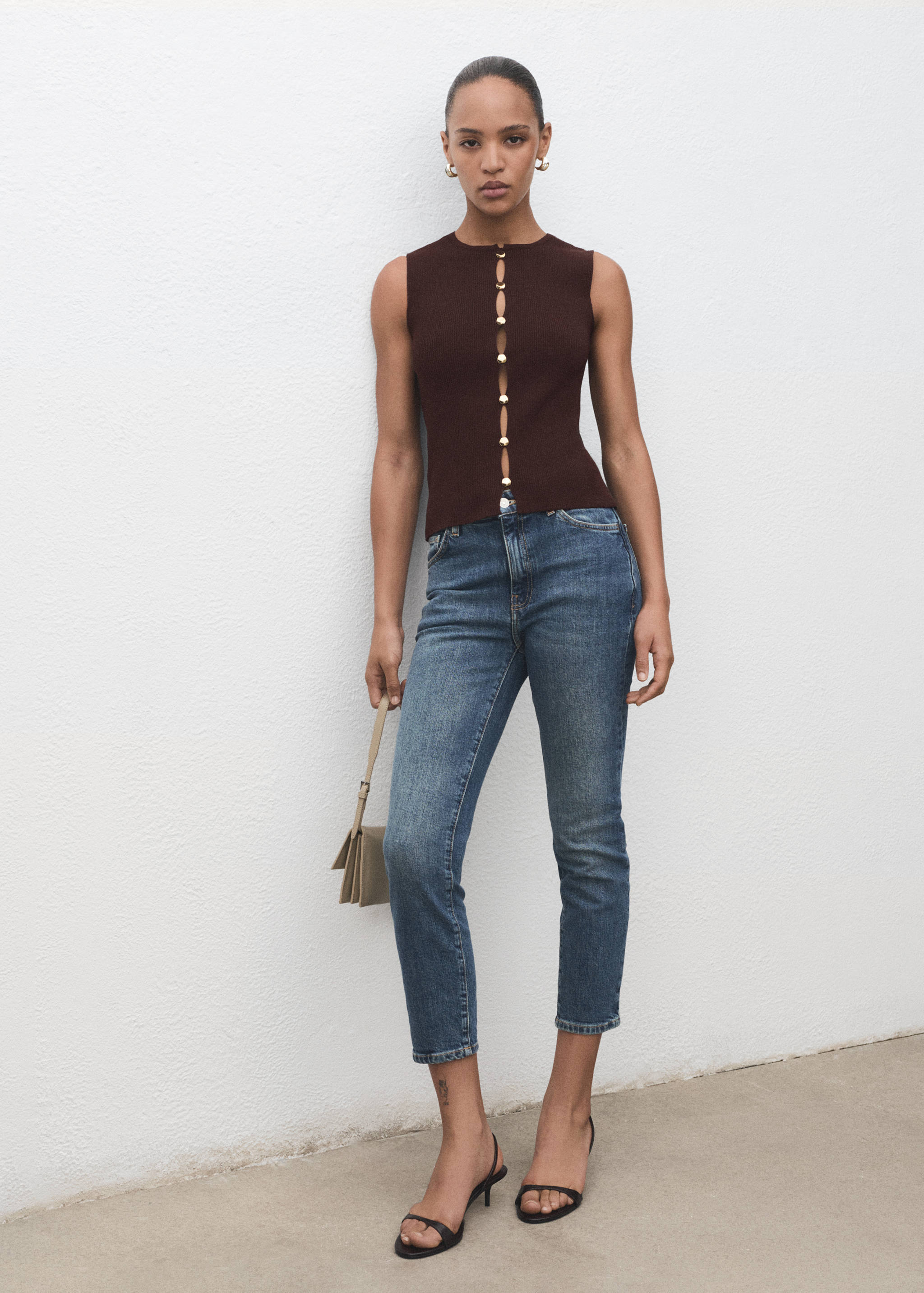 Gilet maille fentes - Plan général