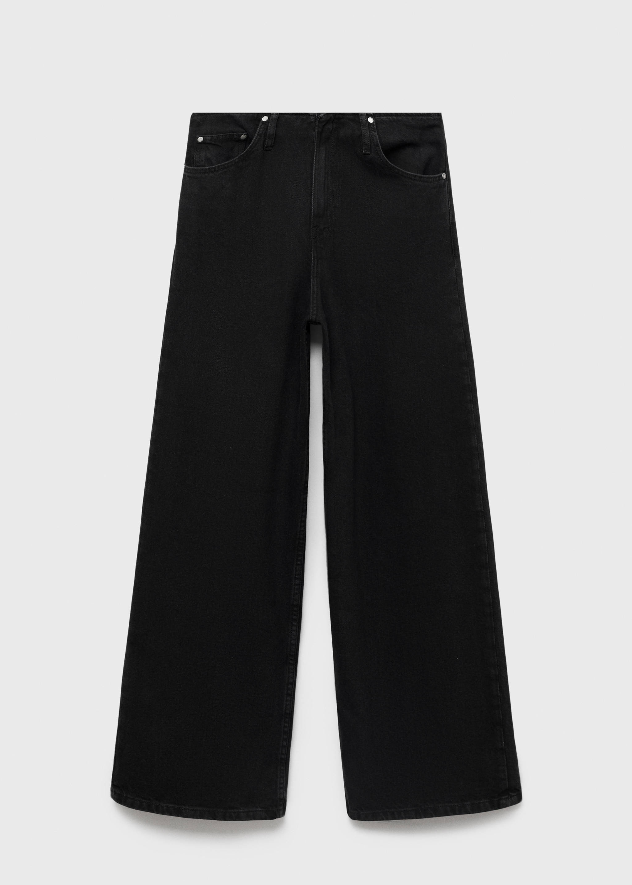 Jeans wide leg tiro medio - Artículo sin modelo