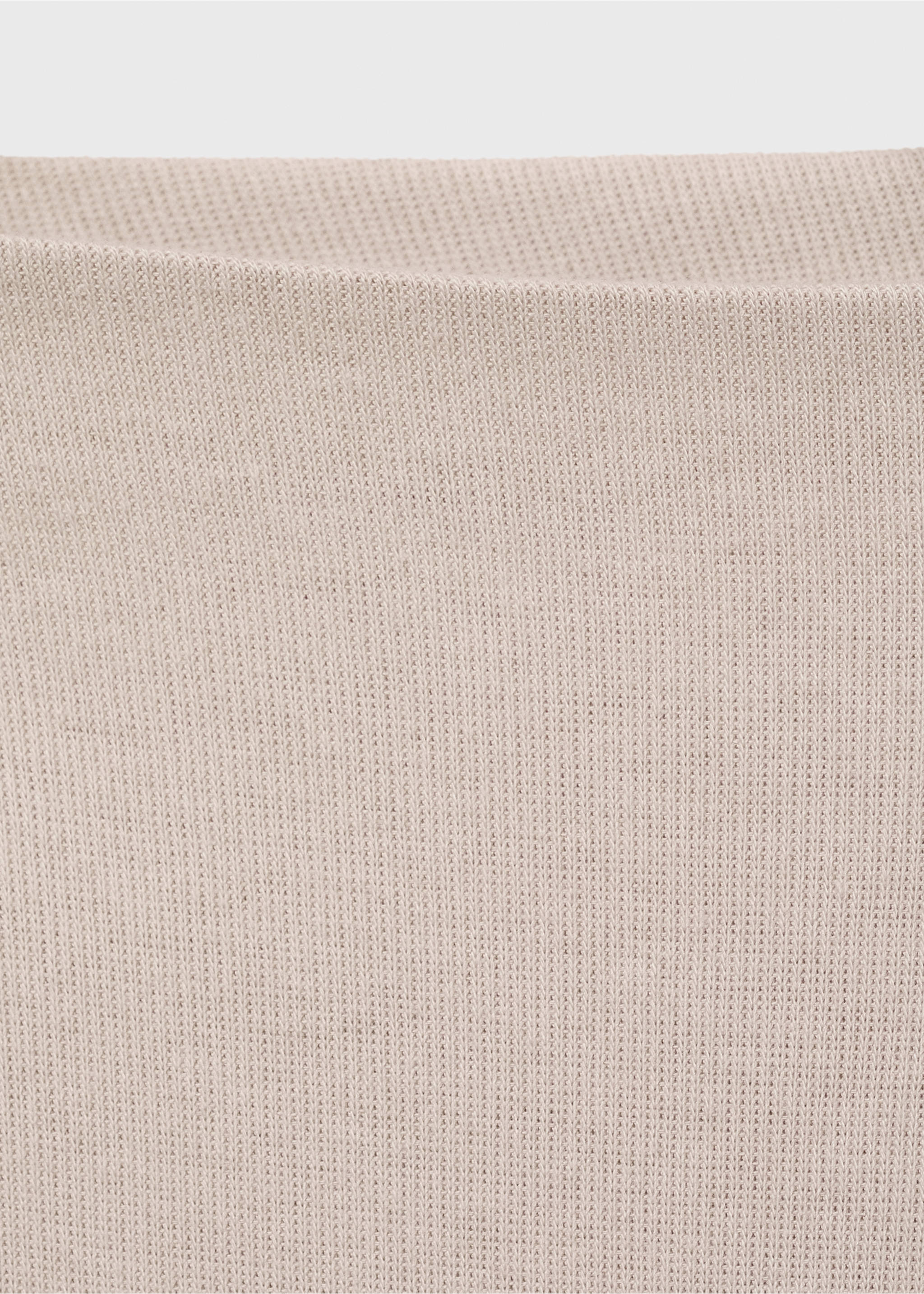 Long-sleeved boat-neck t-shirt - Details of the article 0, Sand. Ref: 17034142-00.
