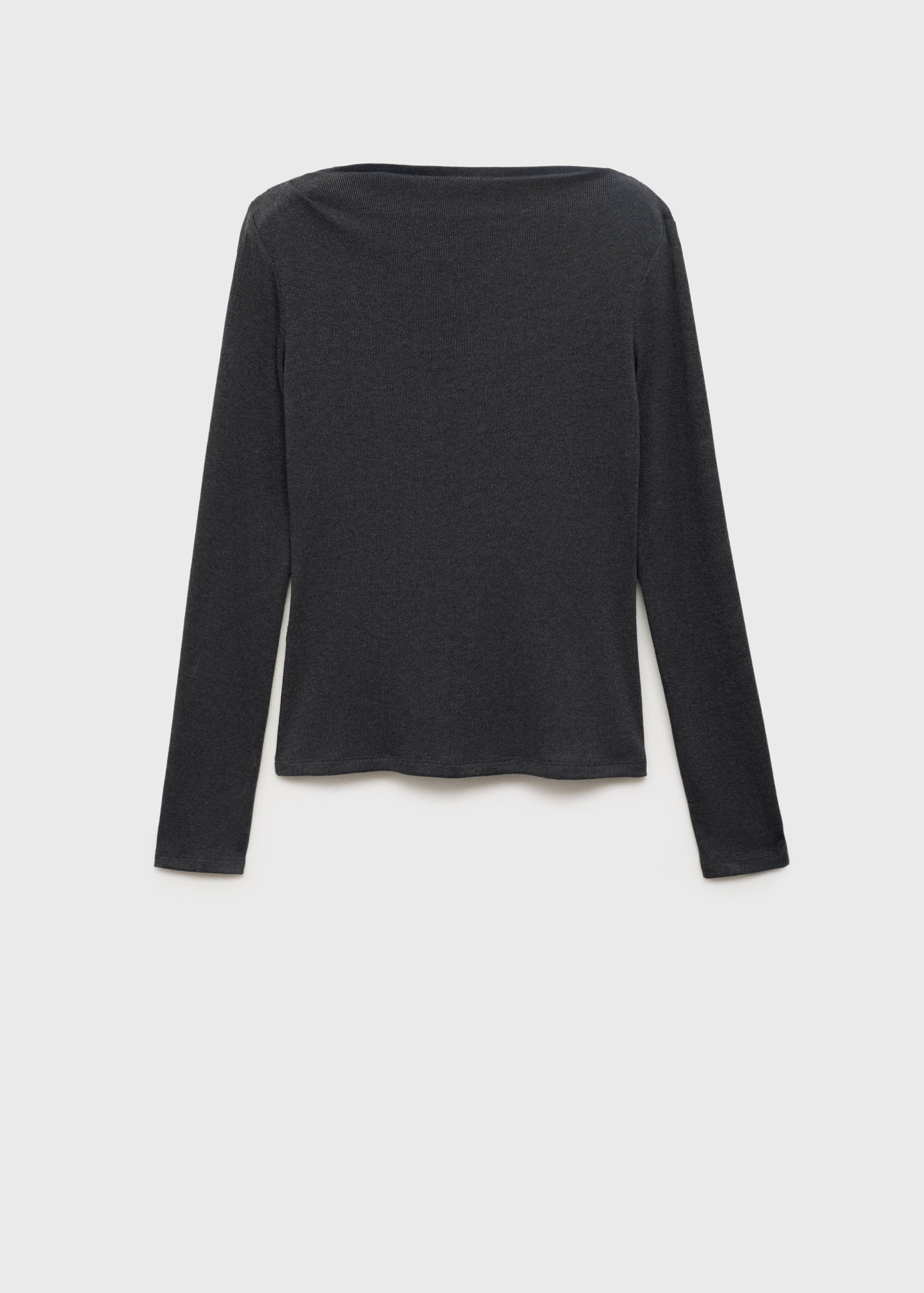 Long-sleeved boat-neck t-shirt - Article without model