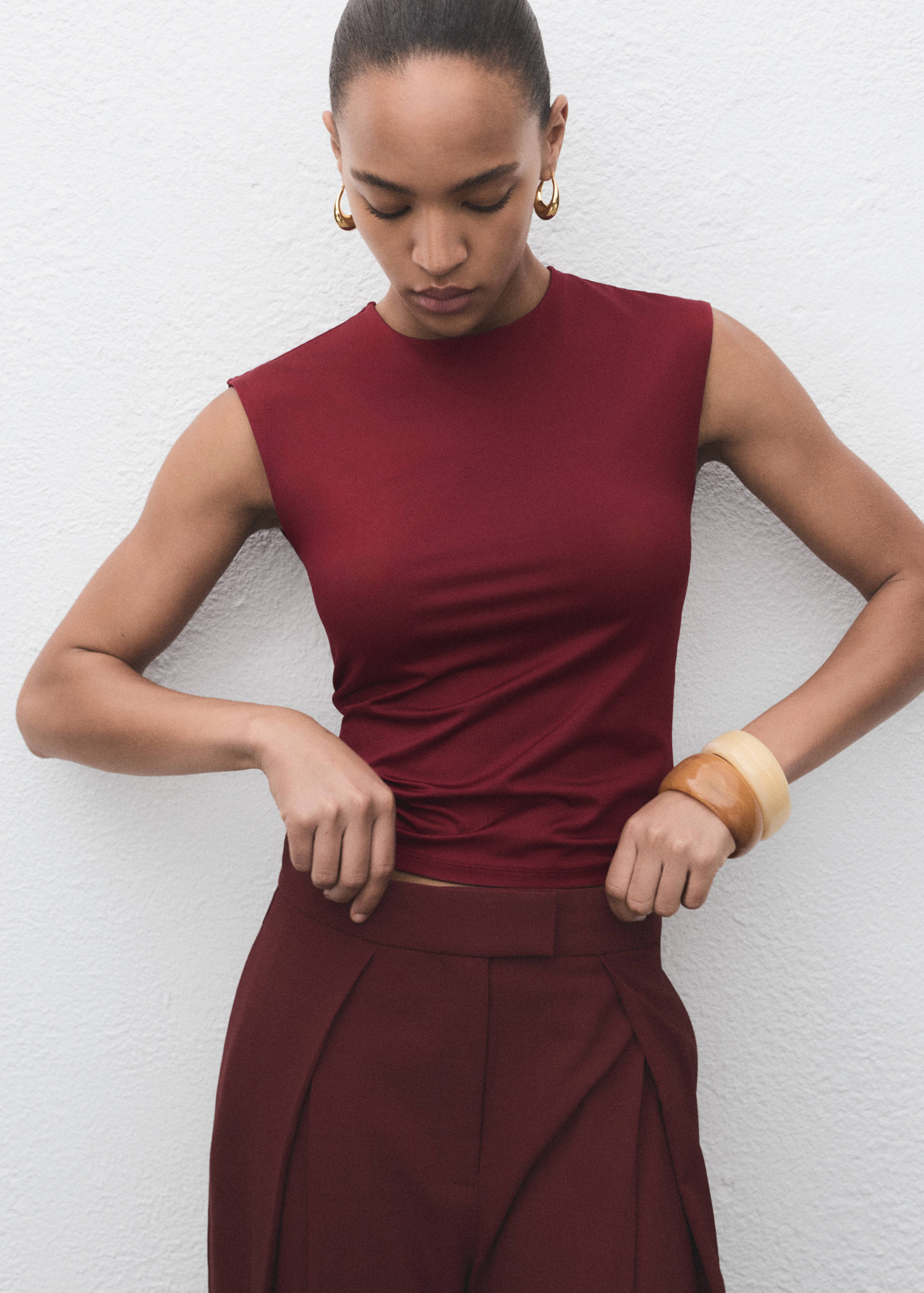 Fitted tank top - Medium plane