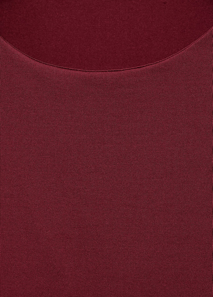 Fitted tank top — Burgundy