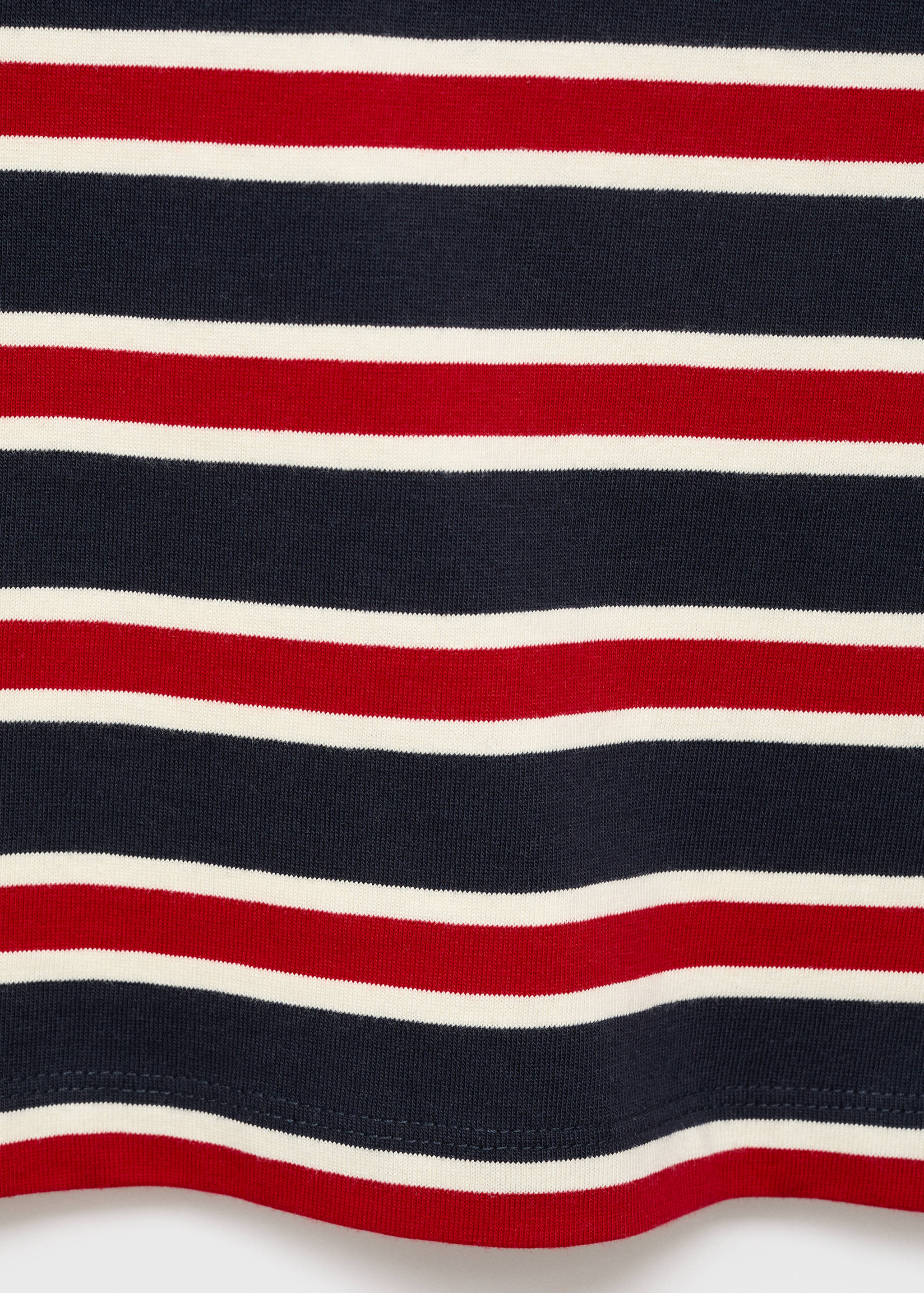 Striped cotton T-shirt - Details of the article 0
