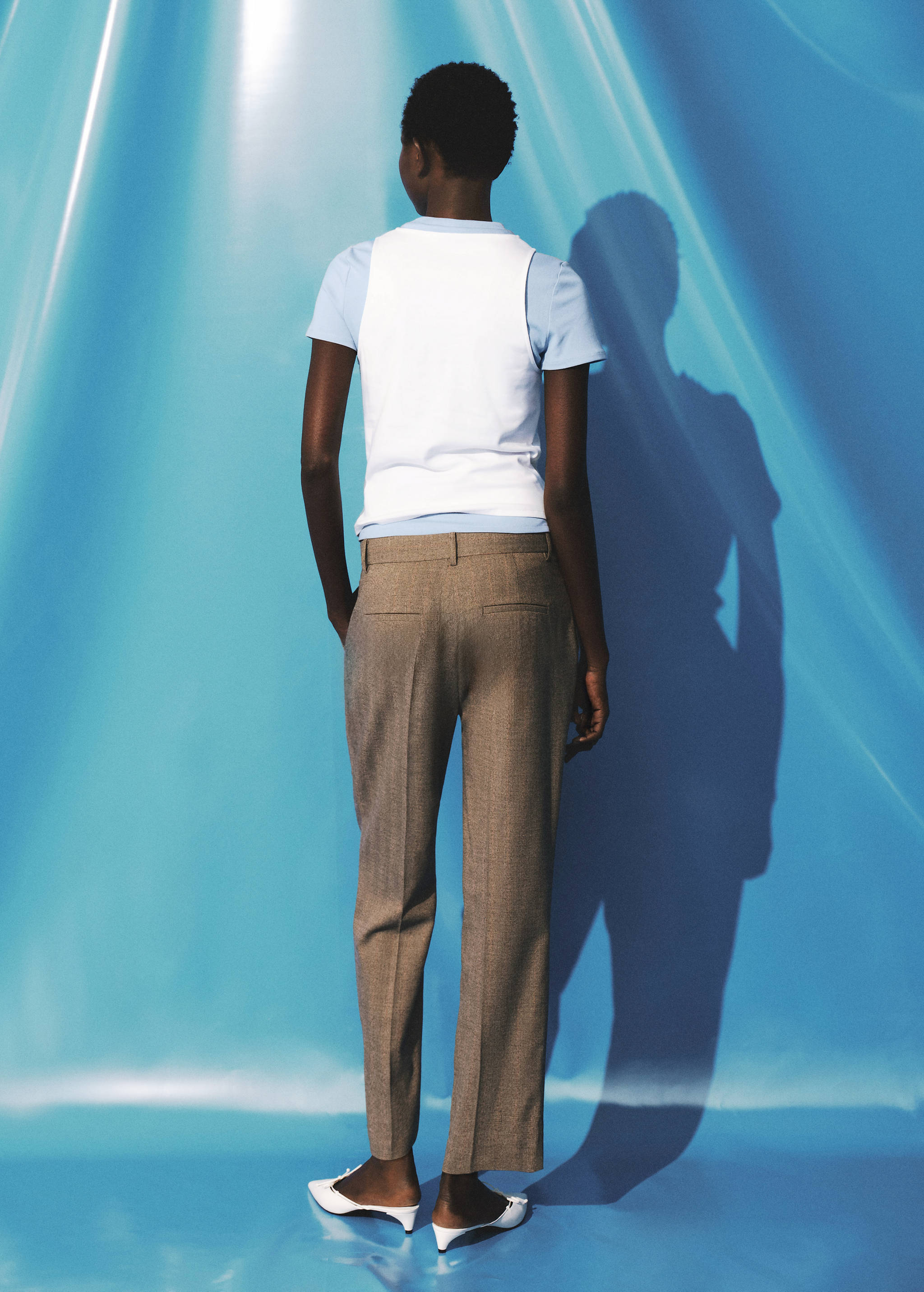 T-shirt dupla de algodão - Verso do artigo