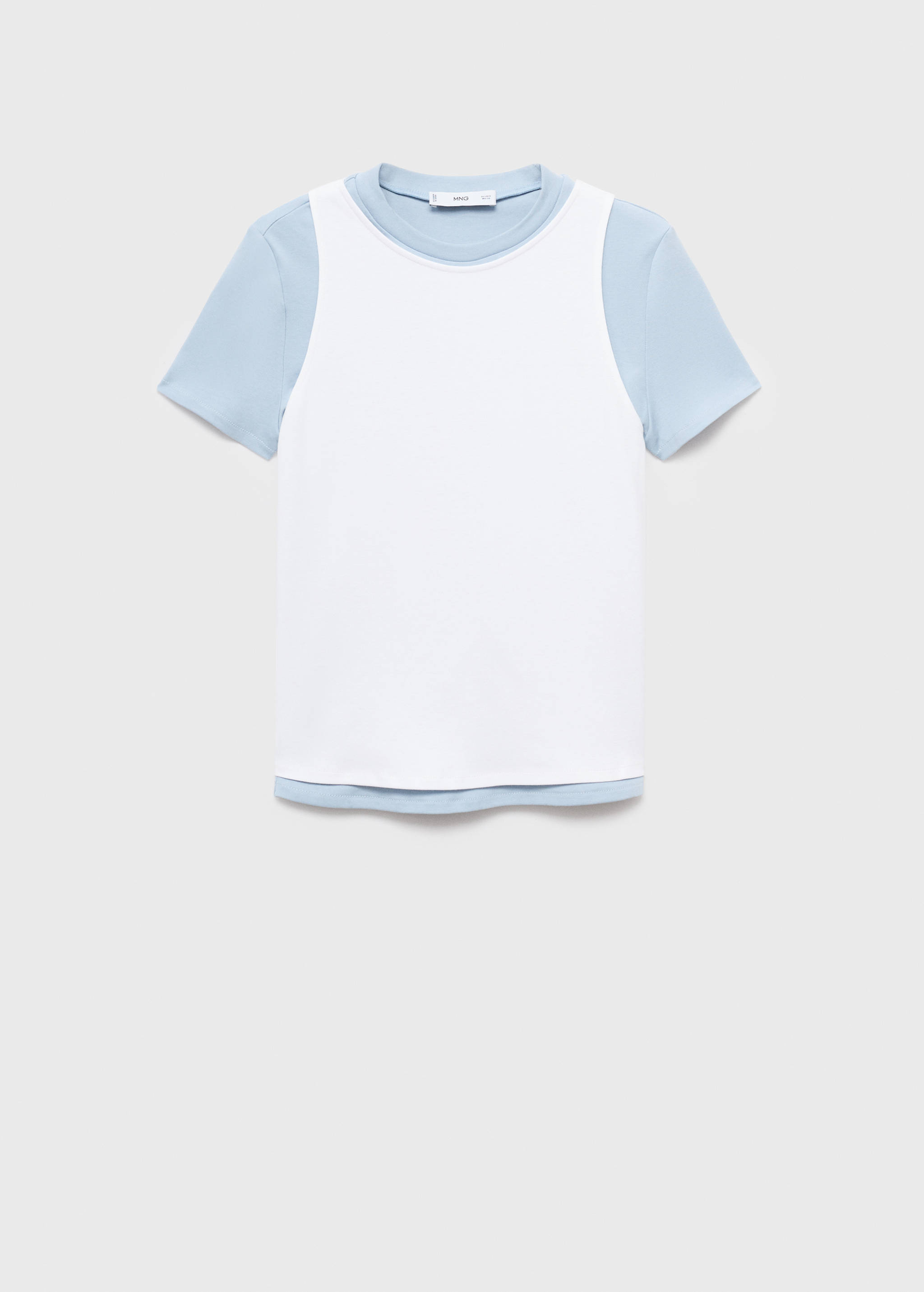 T-shirt dupla de algodão - Artigo sem modelo