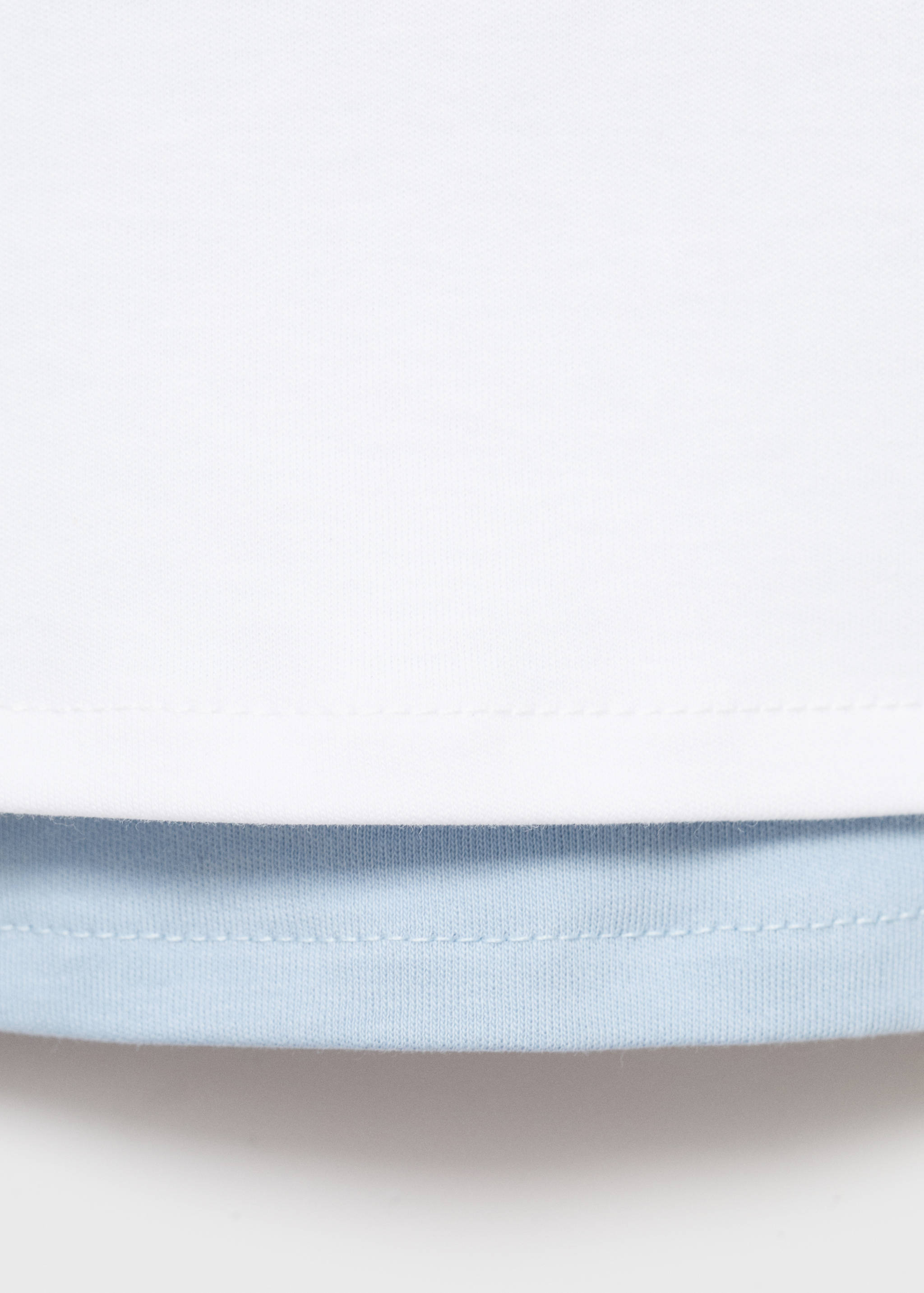 T-shirt dupla de algodão - Pormenor do artigo 0