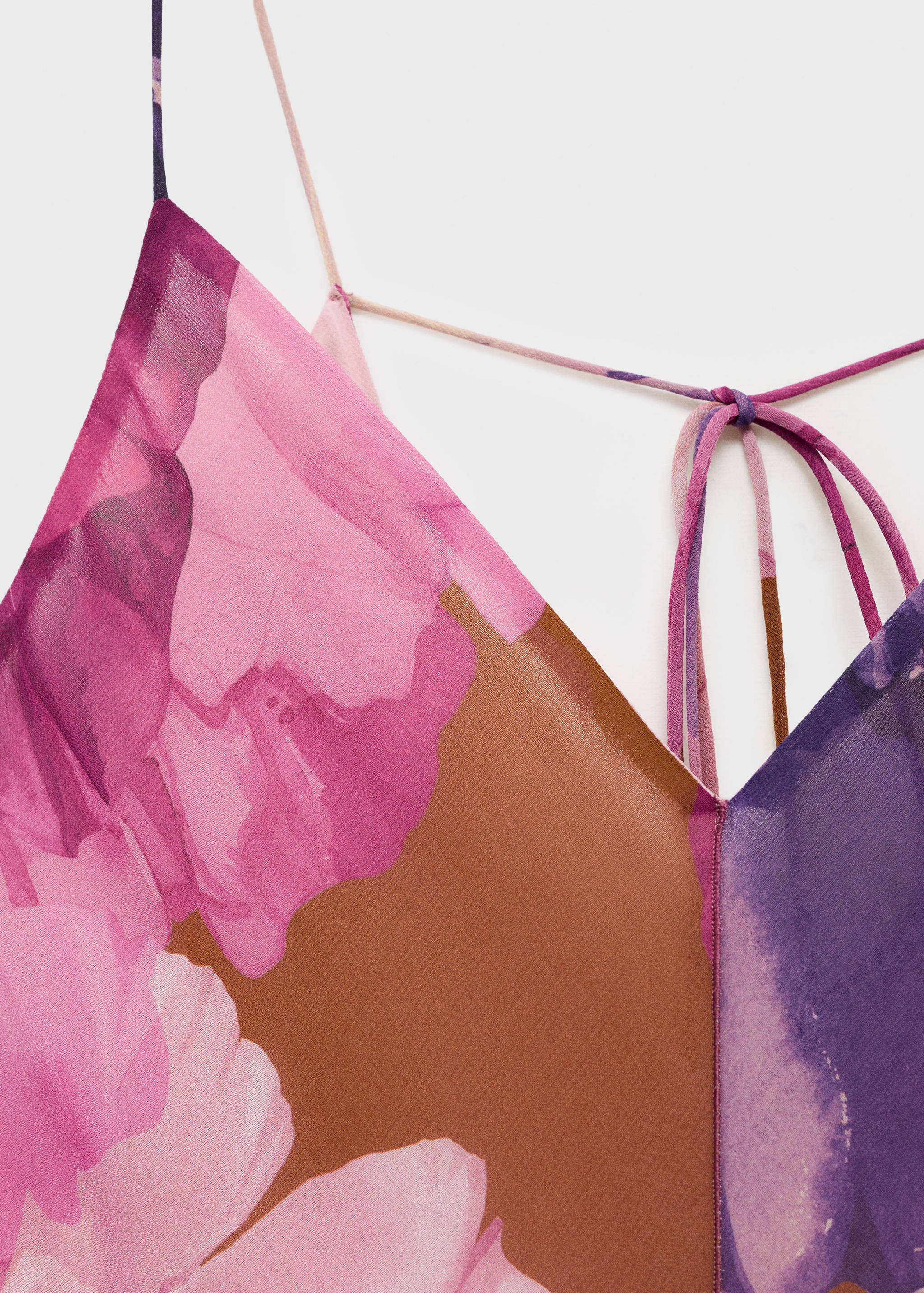 Floral godet dress - Details of the article 0