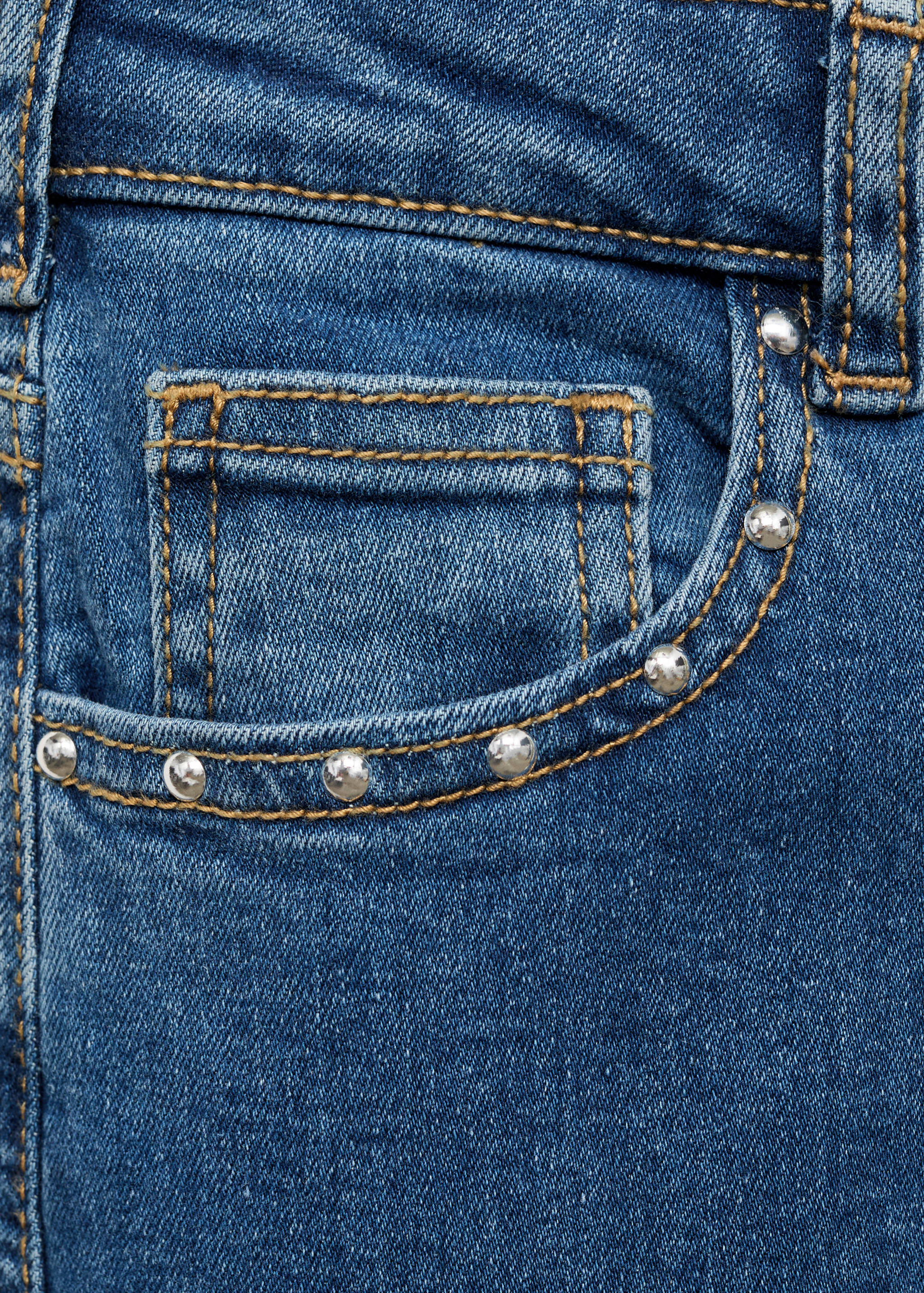 Low-waist studded jeans - Details of the article 0