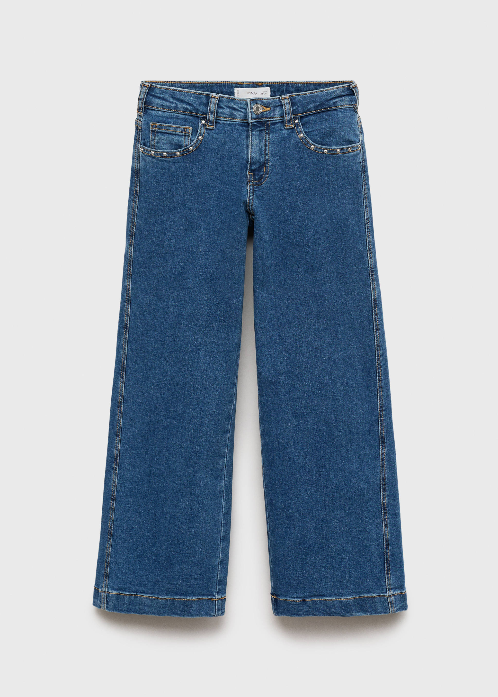 Low-waist studded jeans - Article without model
