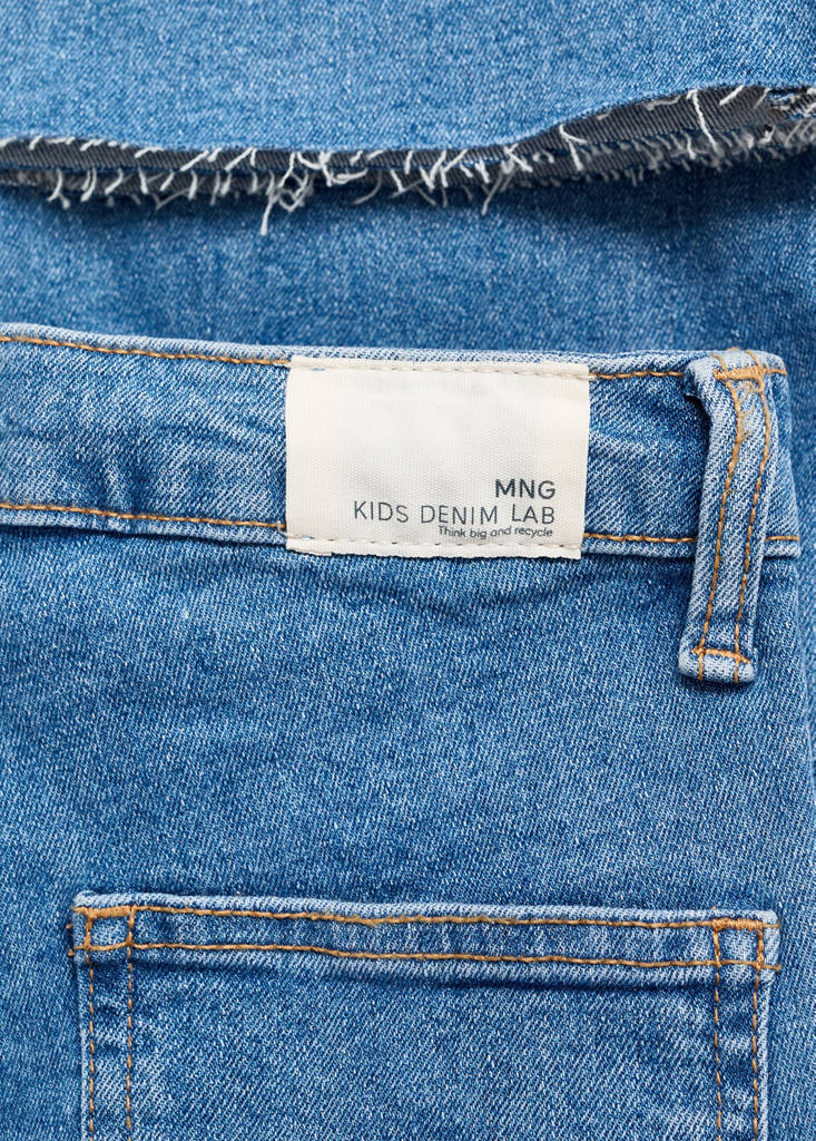 Flared cargo jeans — Medium Blue