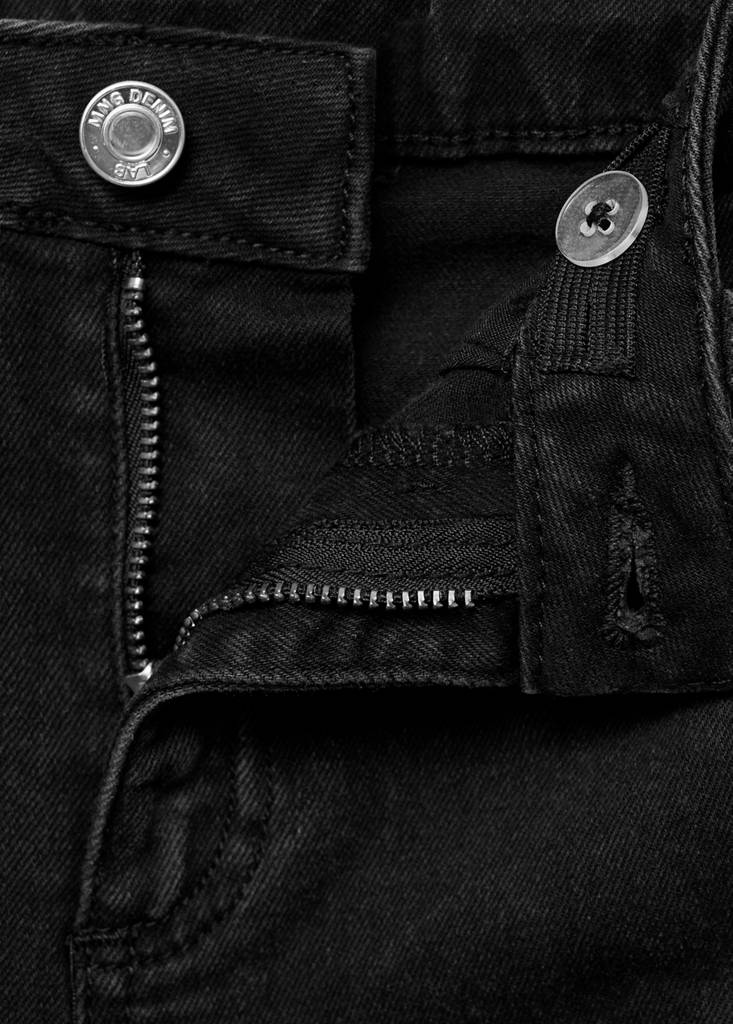 Flared cargo jeans — Black denim