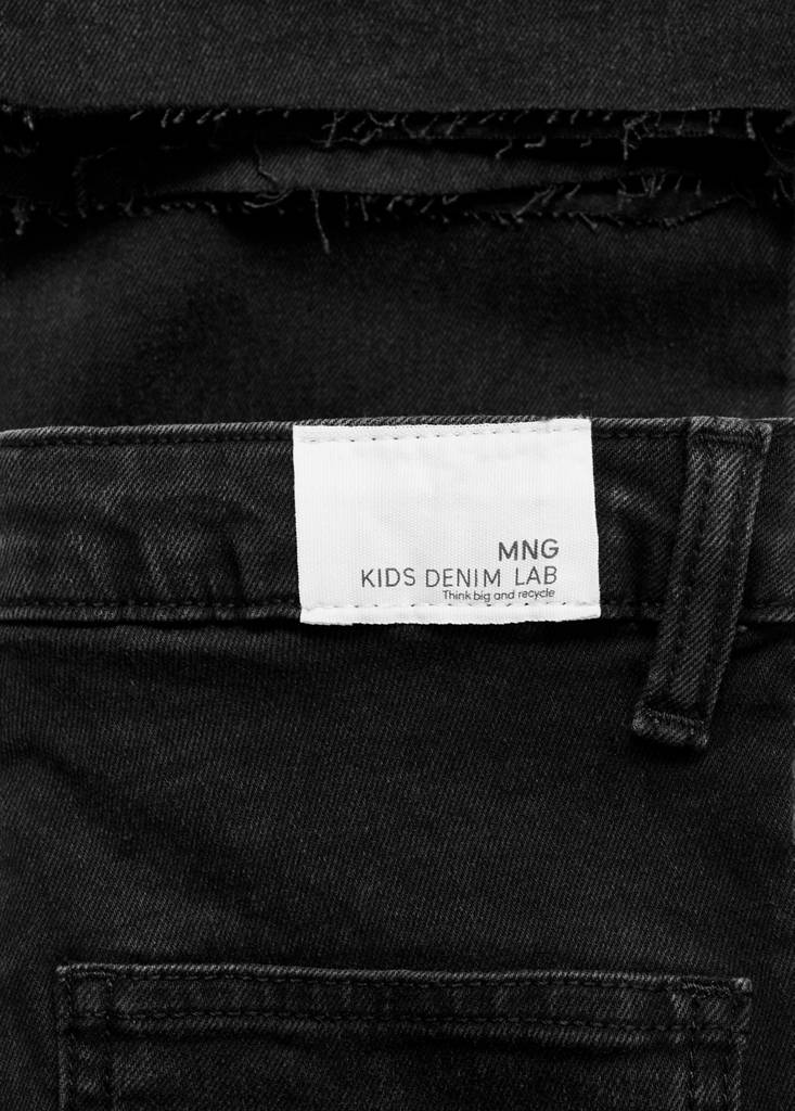 Flared cargo jeans — Black denim