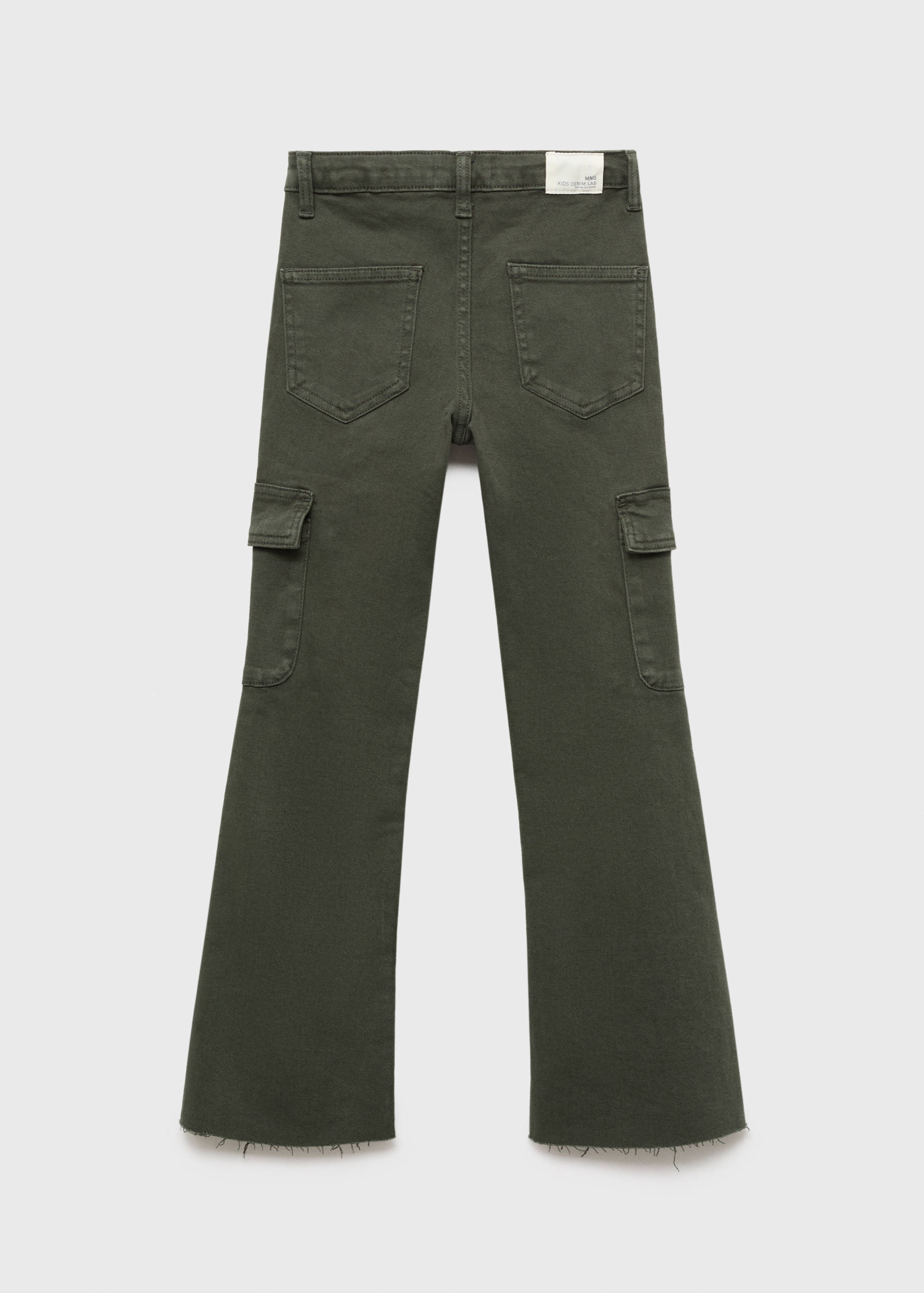 Джинсы flare карго - Обратная сторона изделия