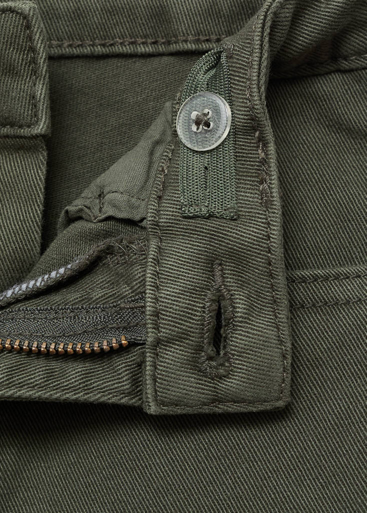 Flared cargo jeans — Forest Green