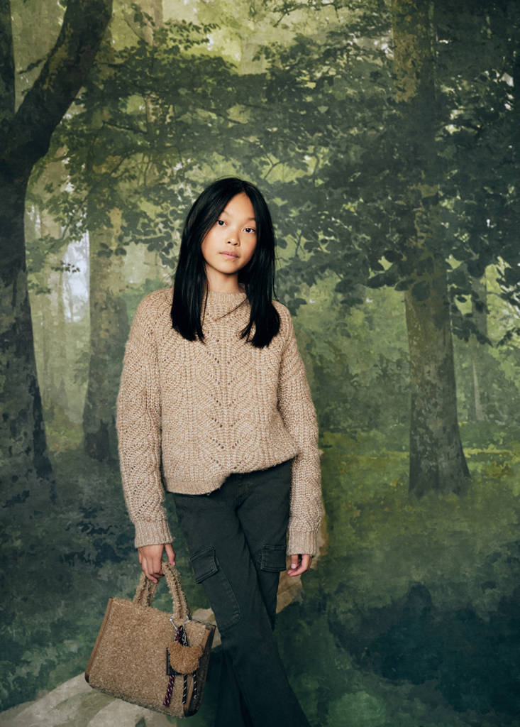 Flared cargo jeans — Forest Green