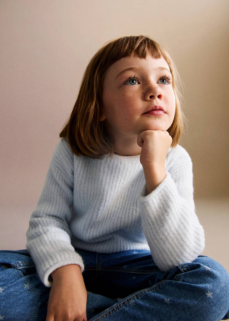 Knit sweater — Sky Blue