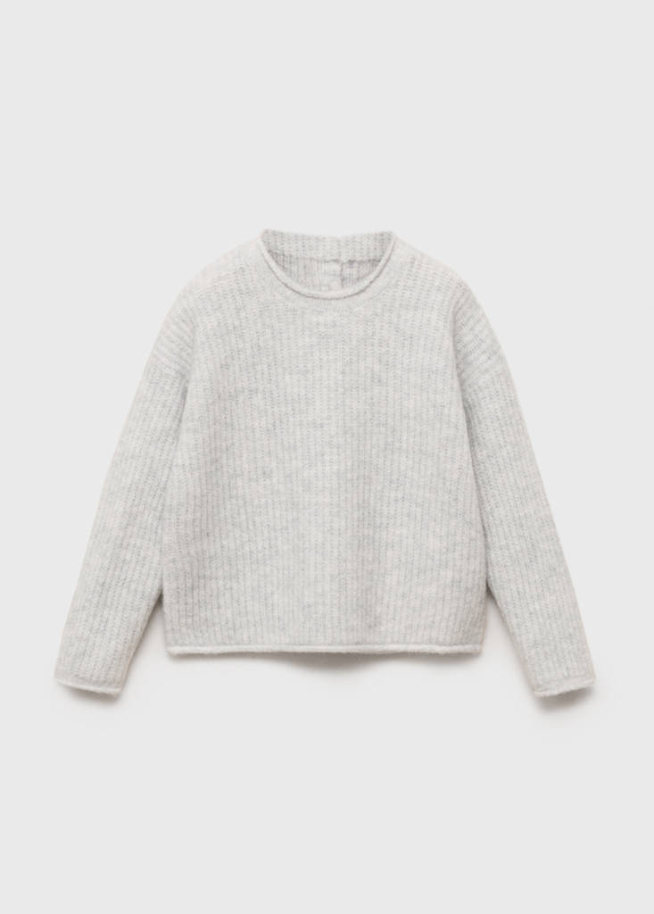 Knit sweater — Light Heather Grey