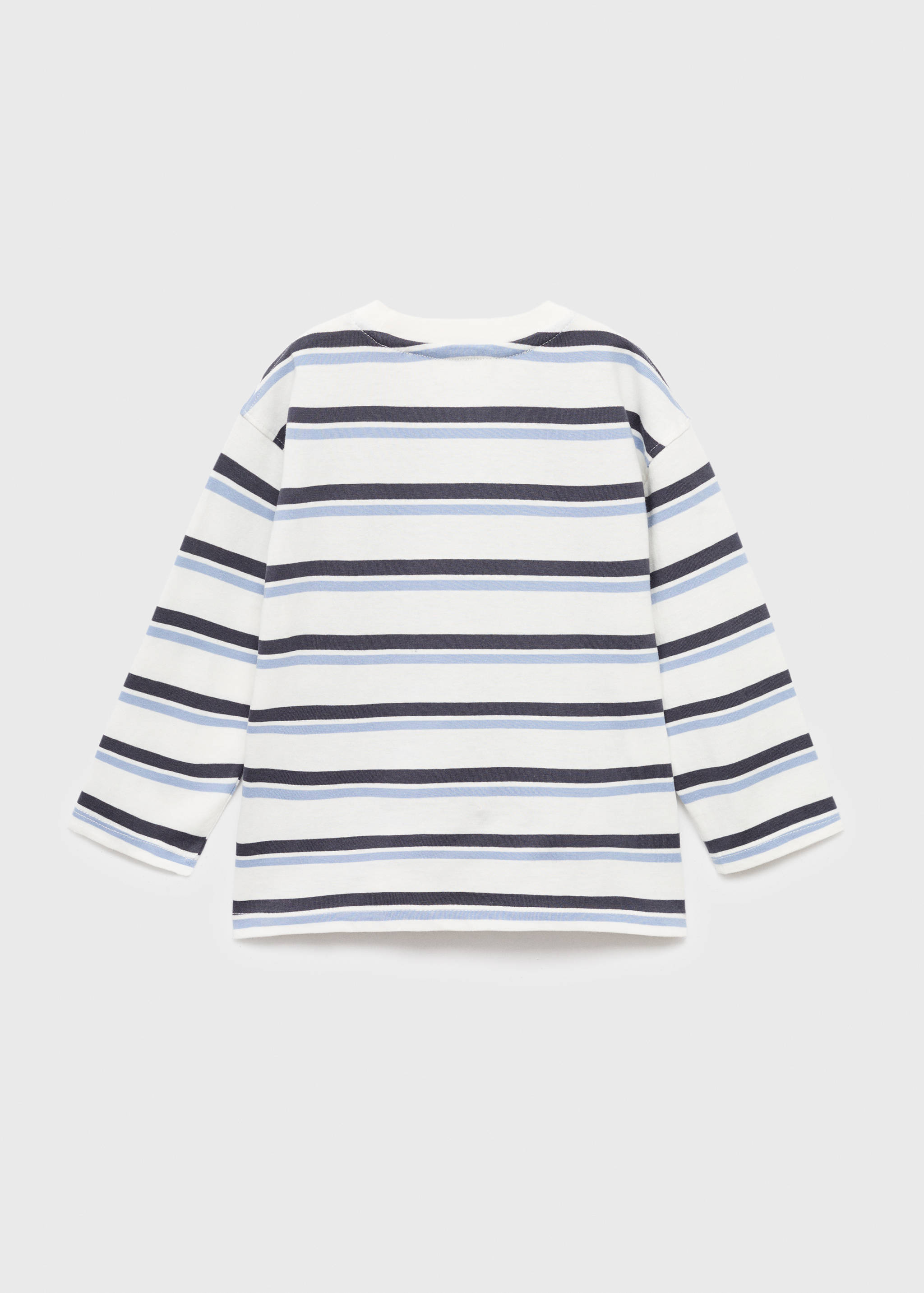 Striped cotton t-shirt - Reverse of the article