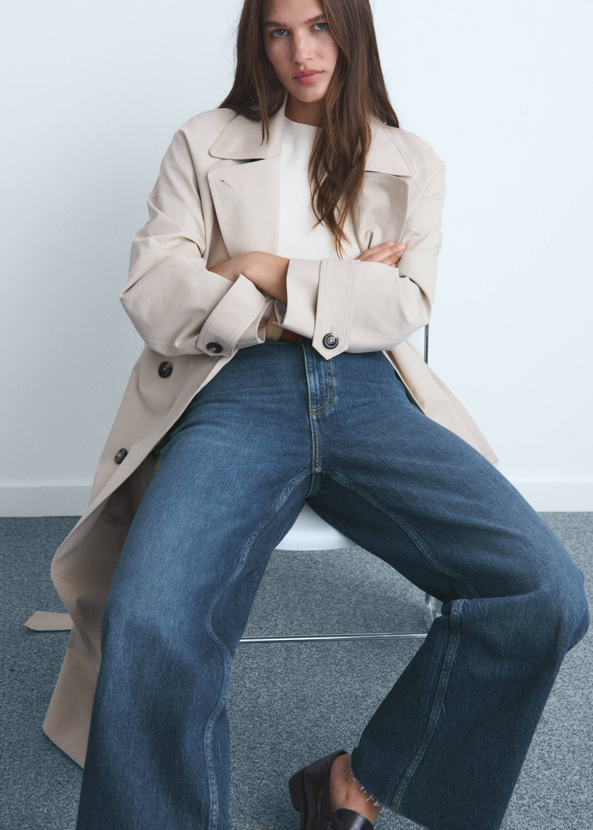 Catherin culotte fazonú, magas derekú farmernadrág - A termék adatai 1