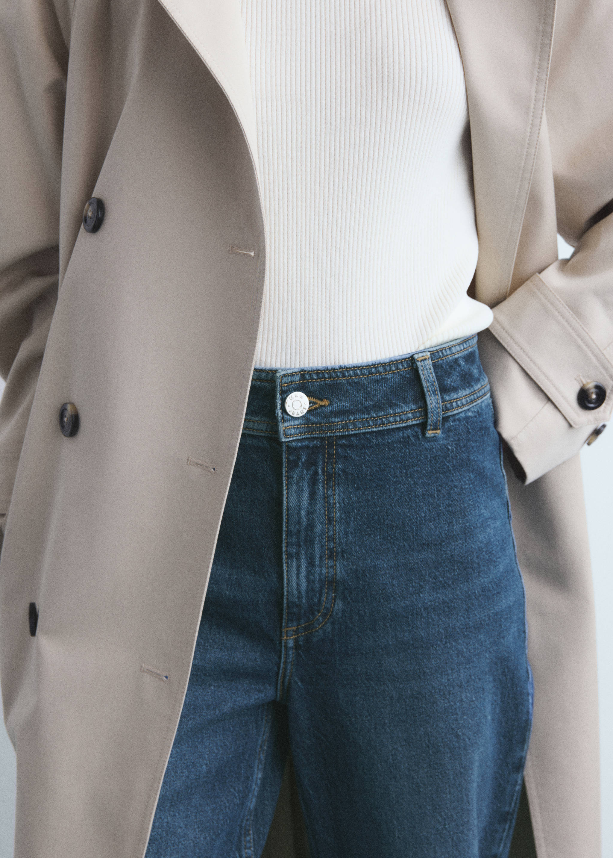 Catherin culotte fazonú, magas derekú farmernadrág - A termék adatai 6