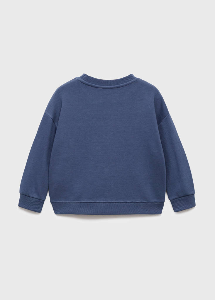Oversize cotton sweatshirt — Night Blue