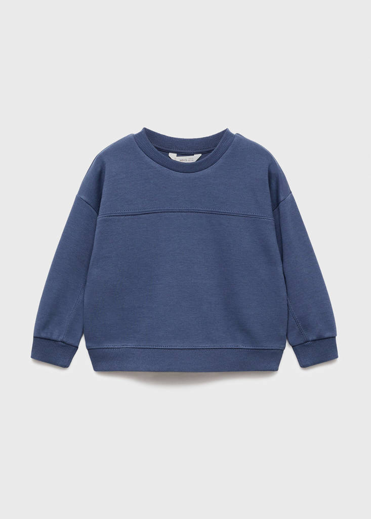 Oversize cotton sweatshirt — Night Blue