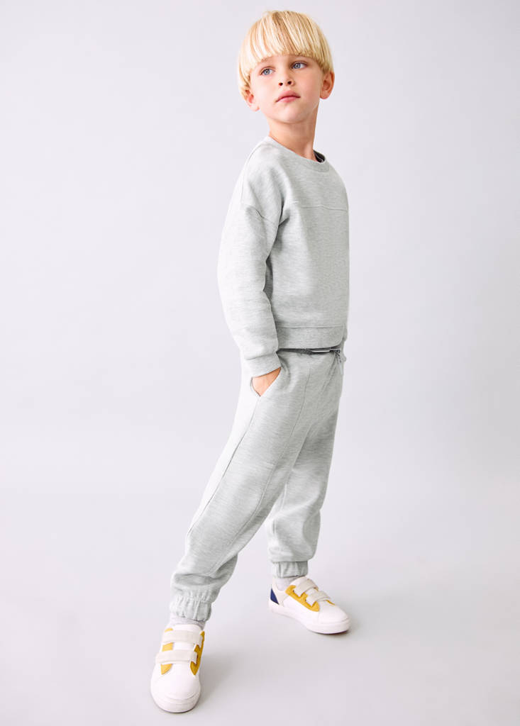 Oversize cotton sweatshirt — Medium Heather Grey