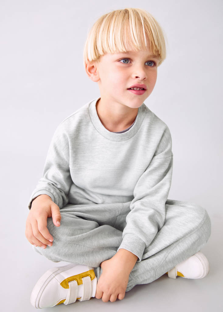 Oversize cotton sweatshirt — Medium Heather Grey
