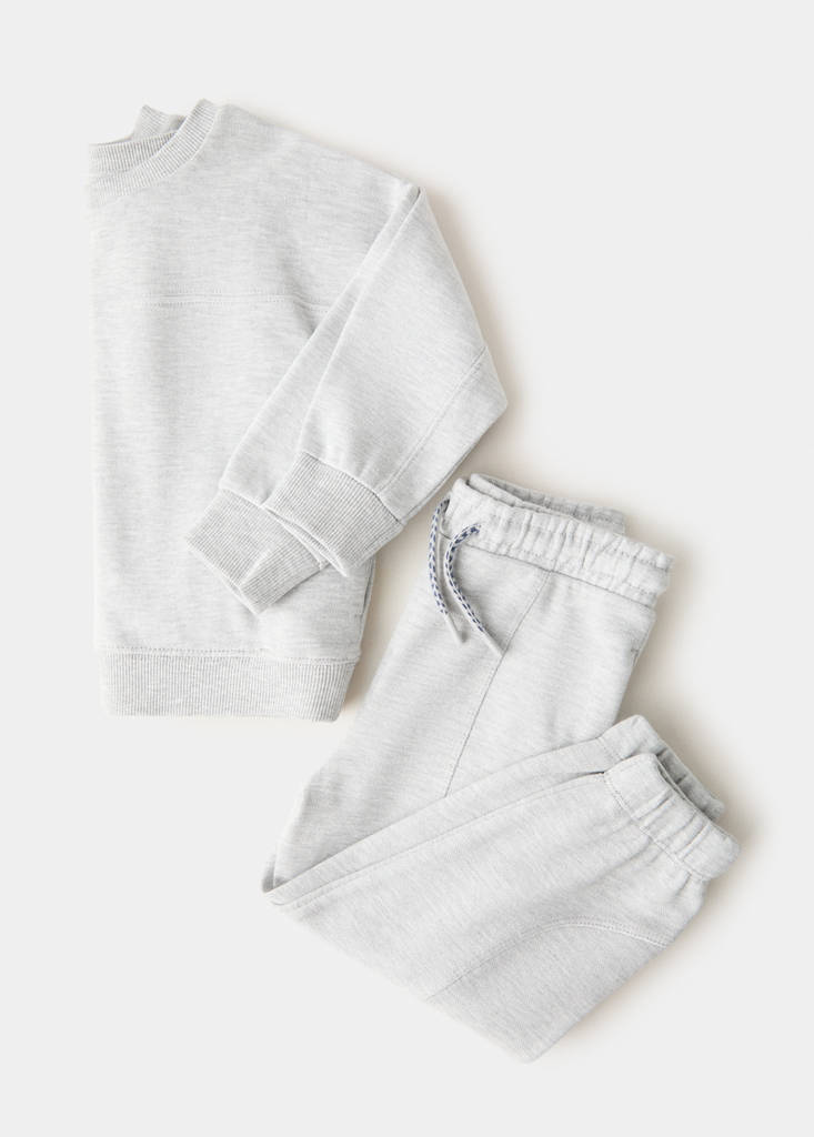 Oversize cotton sweatshirt — Medium Heather Grey